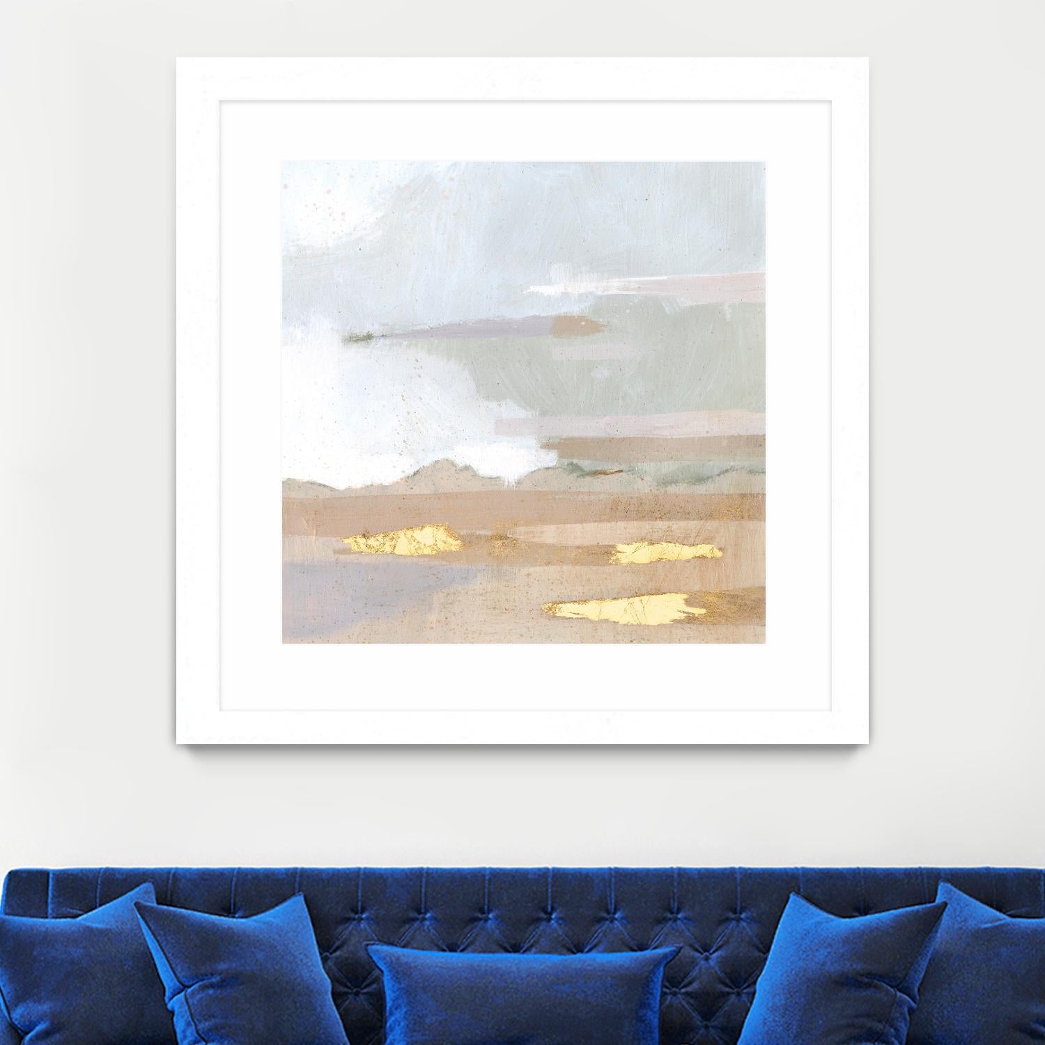 Abstract Coastland I by Victoria Borges on GIANT ART - gold landscapes & seascapes abstract