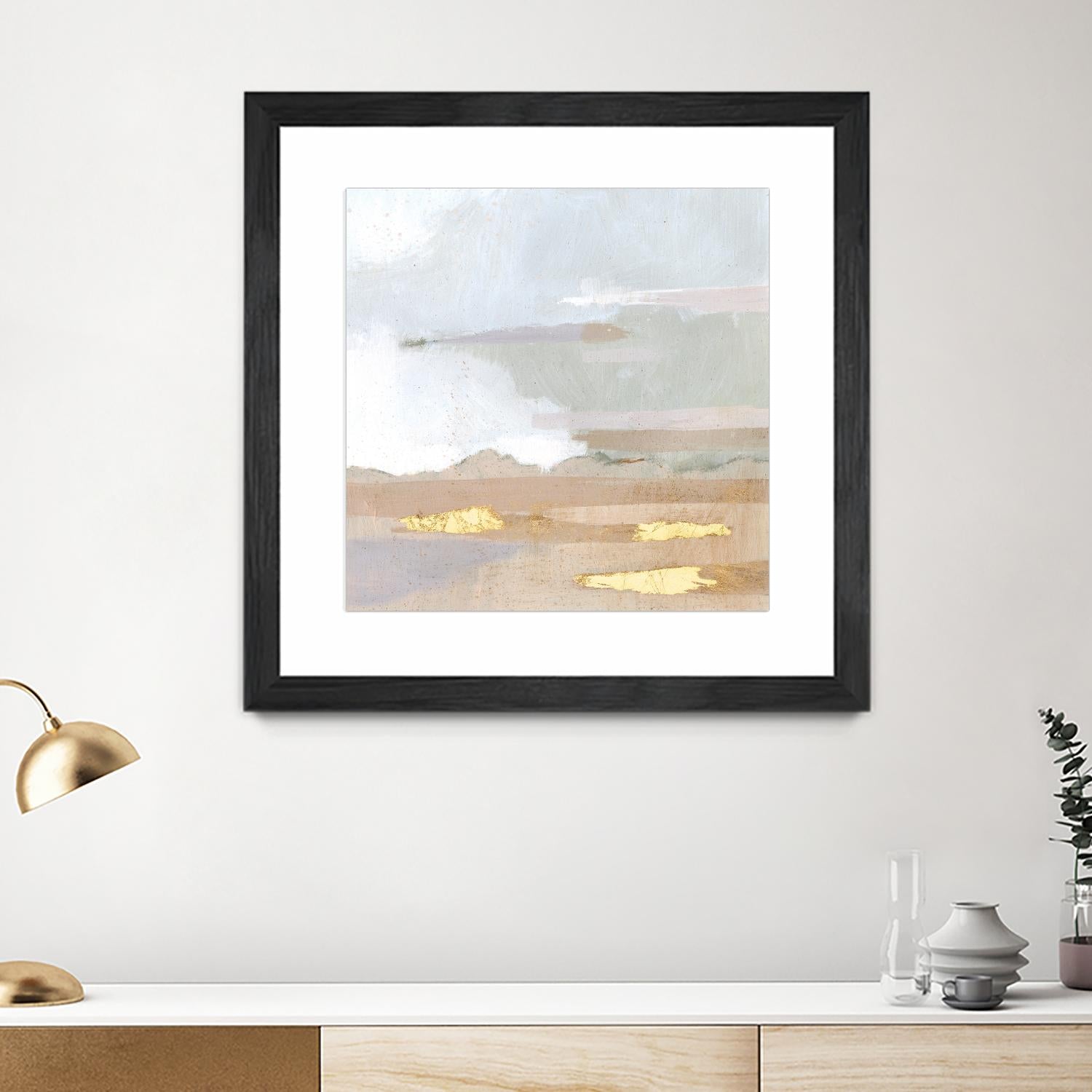 Abstract Coastland I by Victoria Borges on GIANT ART - gold landscapes & seascapes abstract