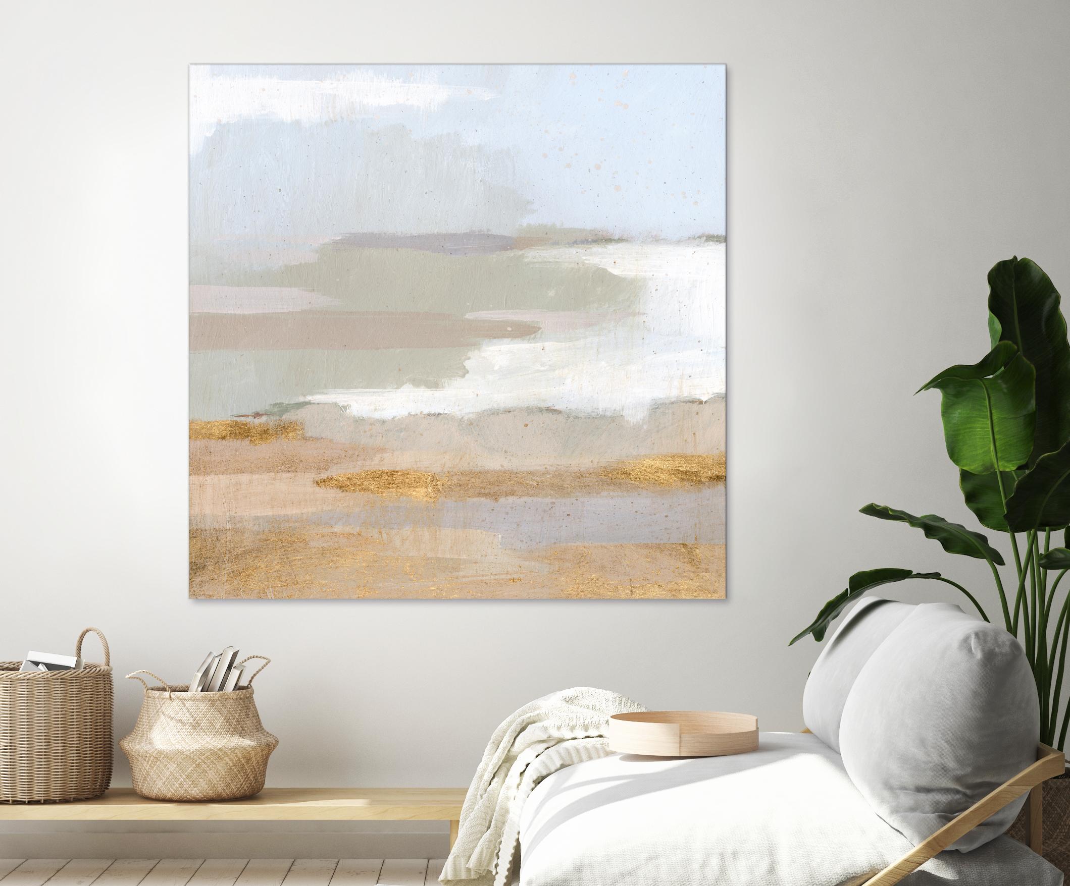 Abstract Coastland II by Victoria Borges on GIANT ART - gold landscapes & seascapes abstract