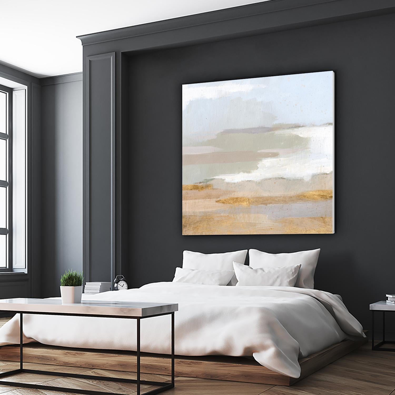 Abstract Coastland II by Victoria Borges on GIANT ART - gold landscapes & seascapes abstract