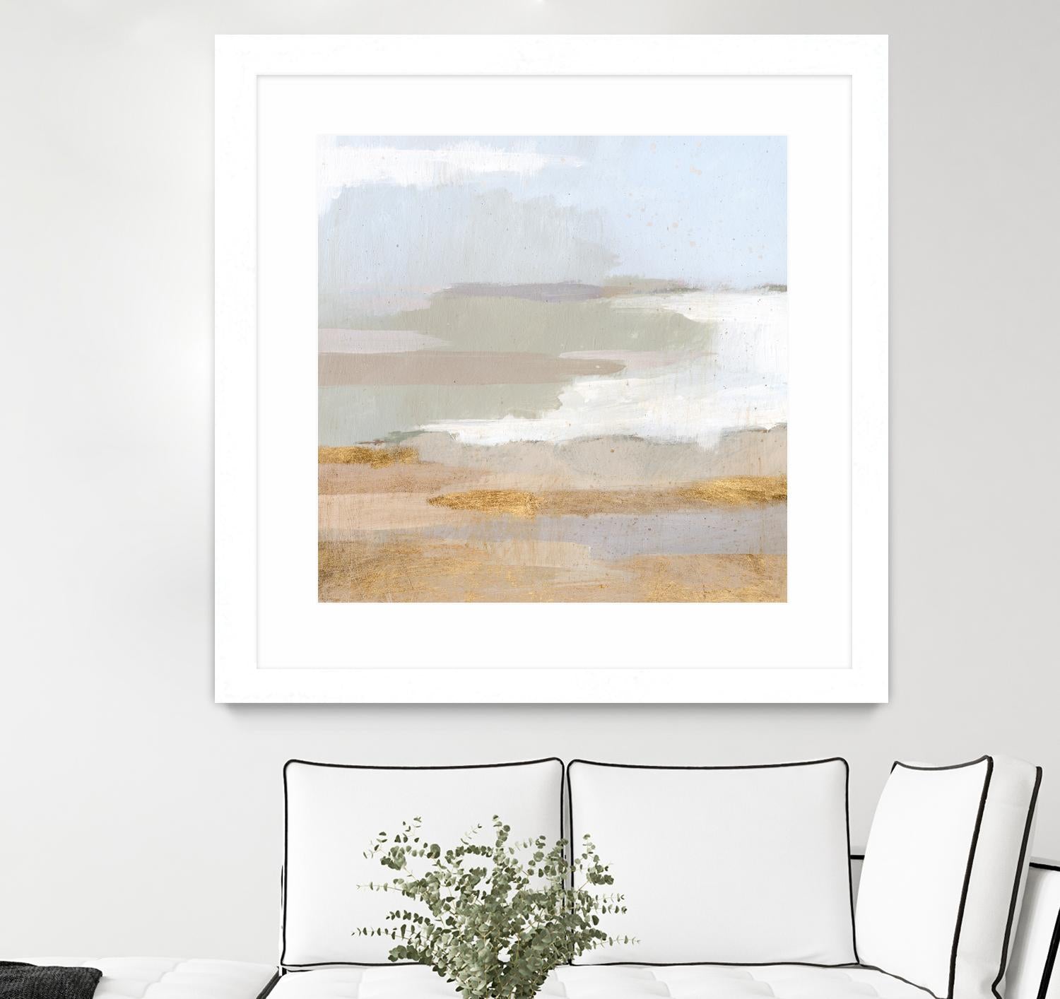 Abstract Coastland II by Victoria Borges on GIANT ART - gold landscapes & seascapes abstract