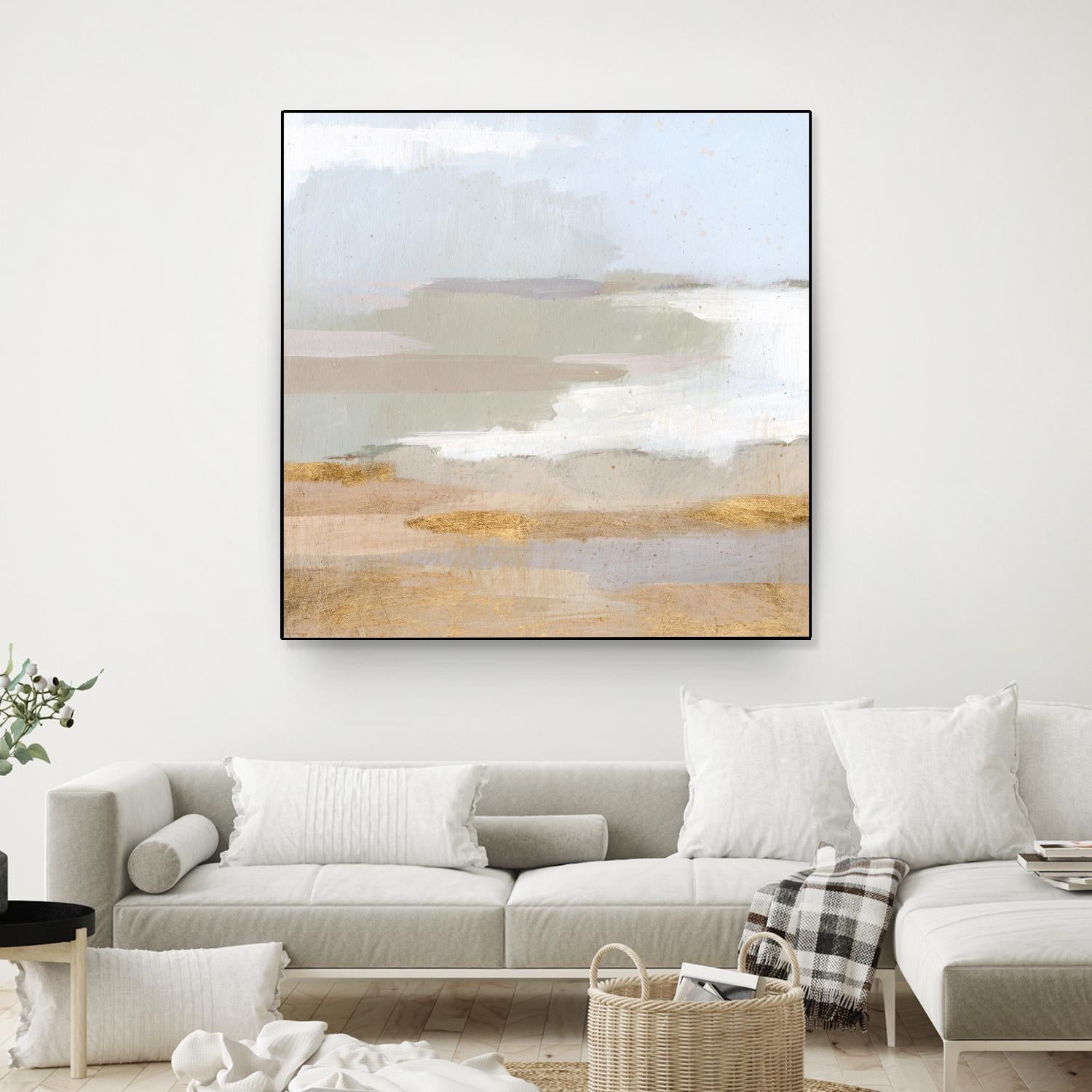 Abstract Coastland II by Victoria Borges on GIANT ART - gold landscapes & seascapes abstract