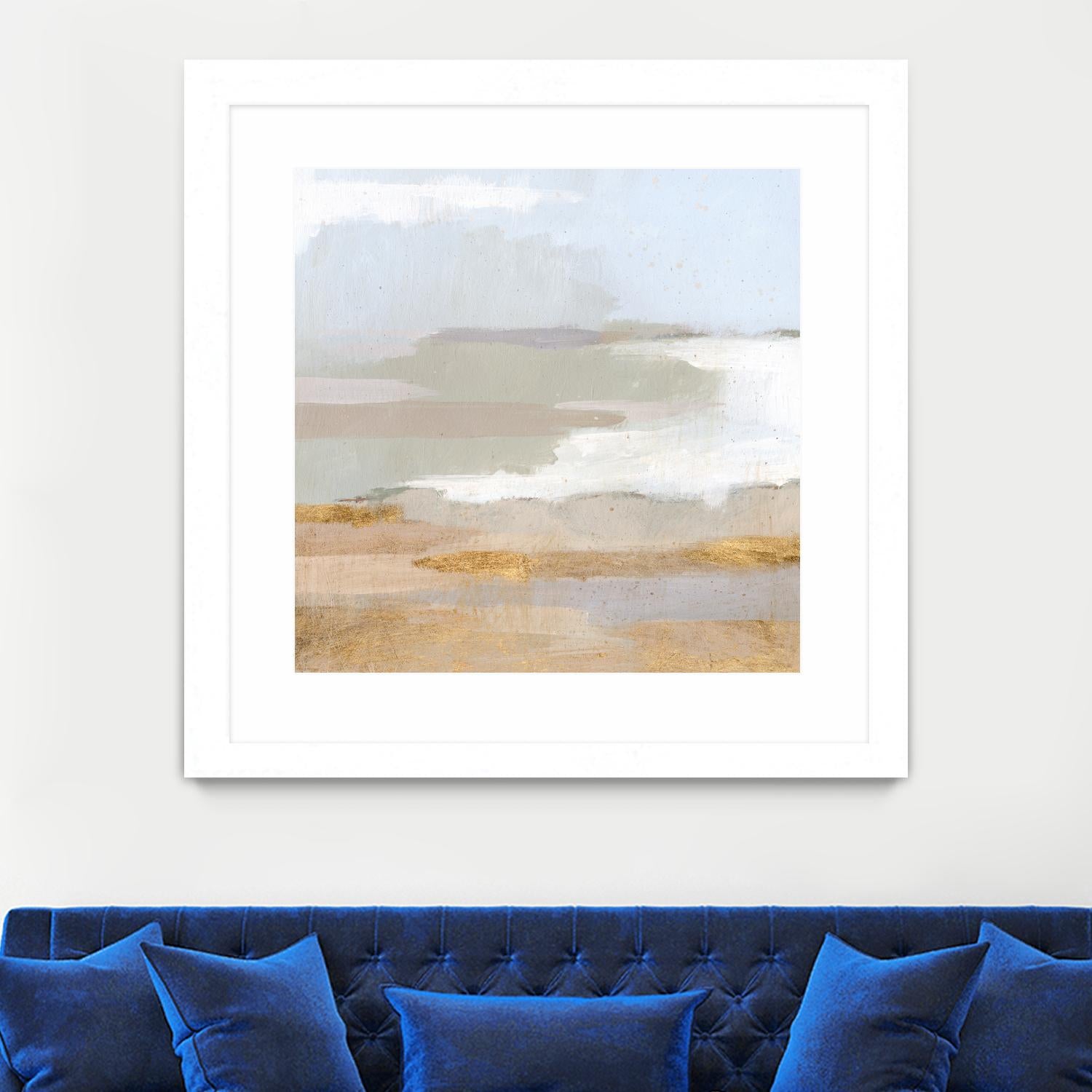 Abstract Coastland II by Victoria Borges on GIANT ART - gold landscapes & seascapes abstract