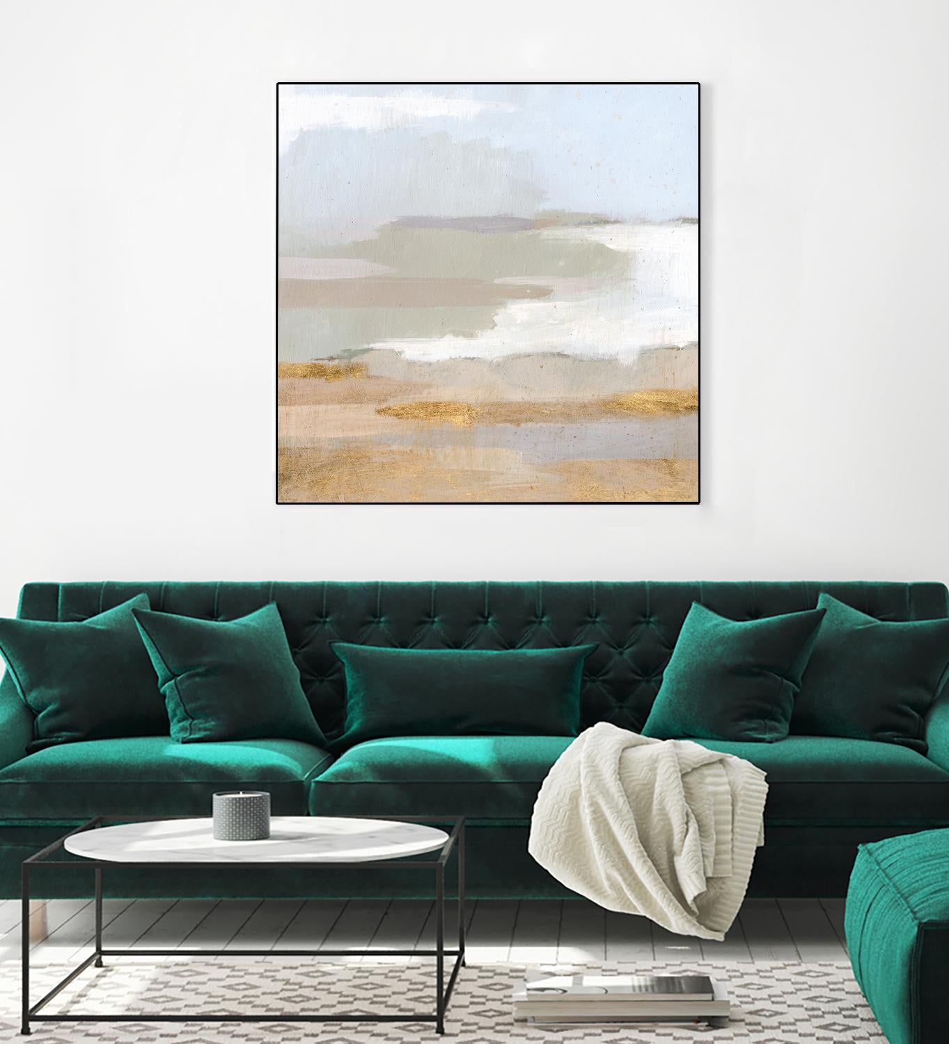 Abstract Coastland II by Victoria Borges on GIANT ART - gold landscapes & seascapes abstract