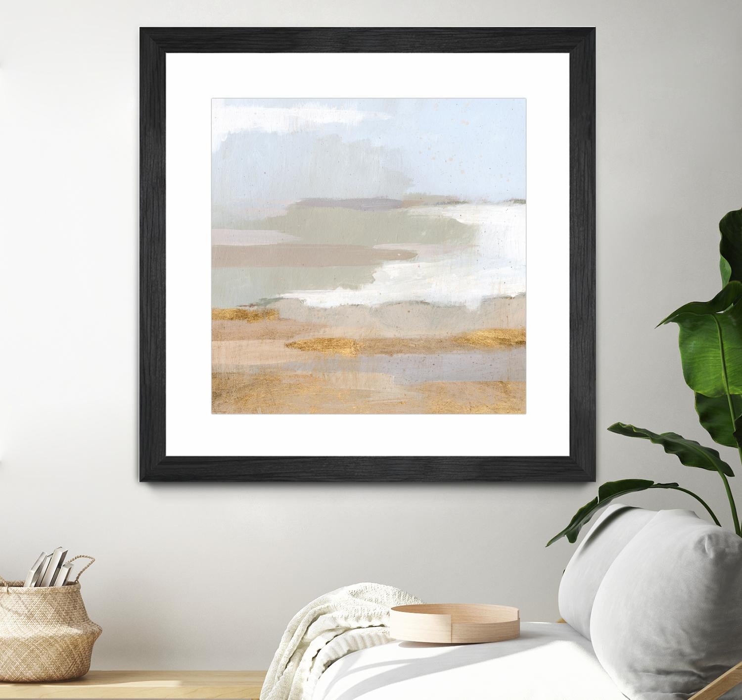 Abstract Coastland II by Victoria Borges on GIANT ART - gold landscapes & seascapes abstract
