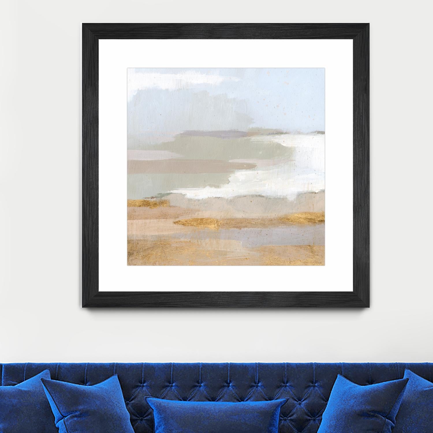 Abstract Coastland II by Victoria Borges on GIANT ART - gold landscapes & seascapes abstract