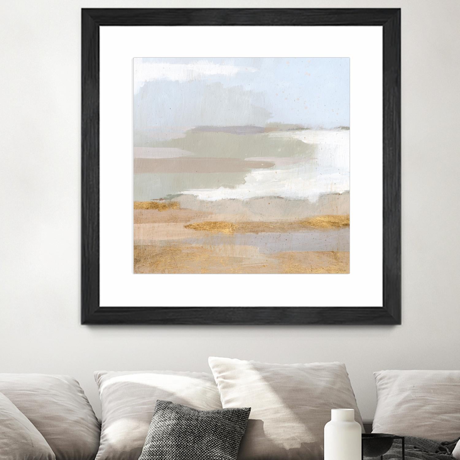Abstract Coastland II by Victoria Borges on GIANT ART - gold landscapes & seascapes abstract