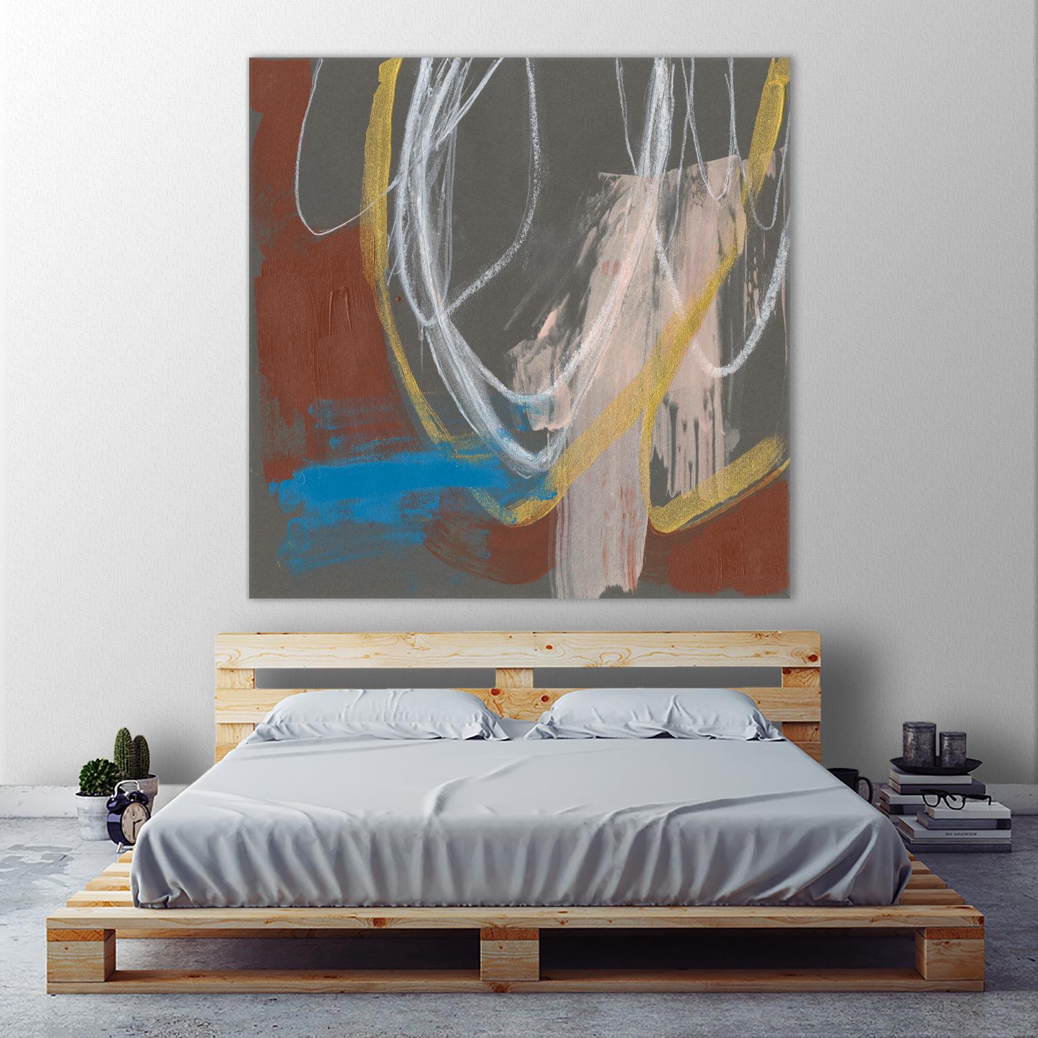 Re-Directed I by Jennifer Goldberger on GIANT ART - red abstract abstract