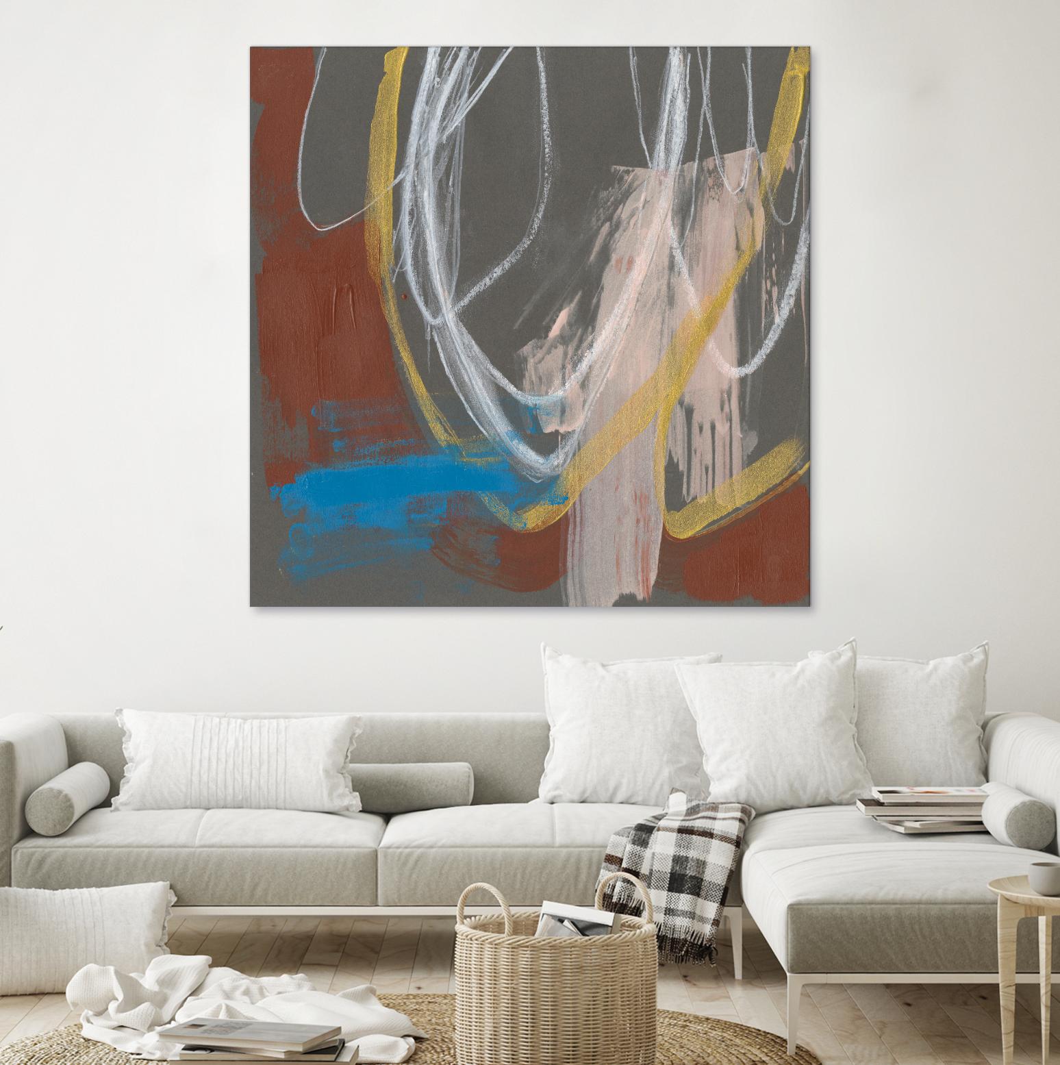 Re-Directed I by Jennifer Goldberger on GIANT ART - red abstract abstract