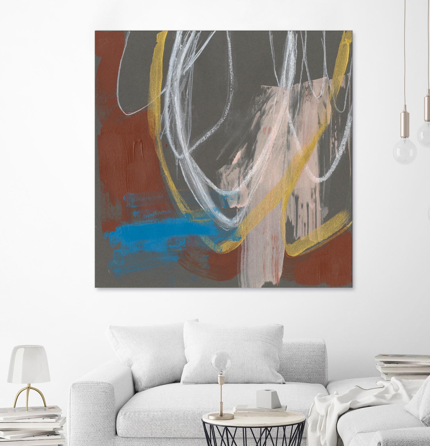 Re-Directed I by Jennifer Goldberger on GIANT ART - red abstract abstract