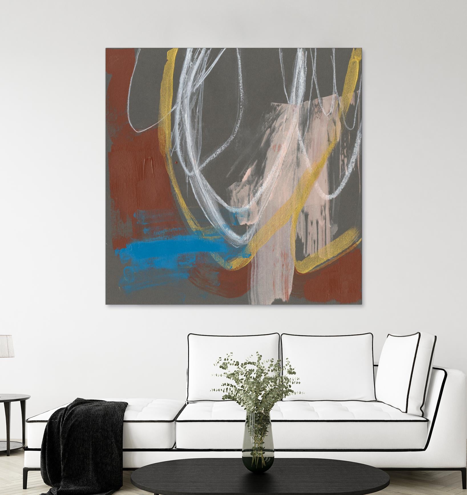 Re-Directed I by Jennifer Goldberger on GIANT ART - red abstract abstract