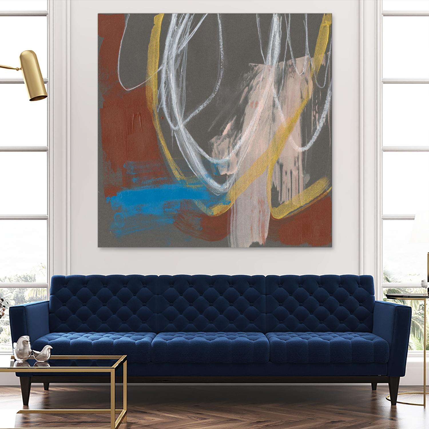 Re-Directed I by Jennifer Goldberger on GIANT ART - red abstract abstract