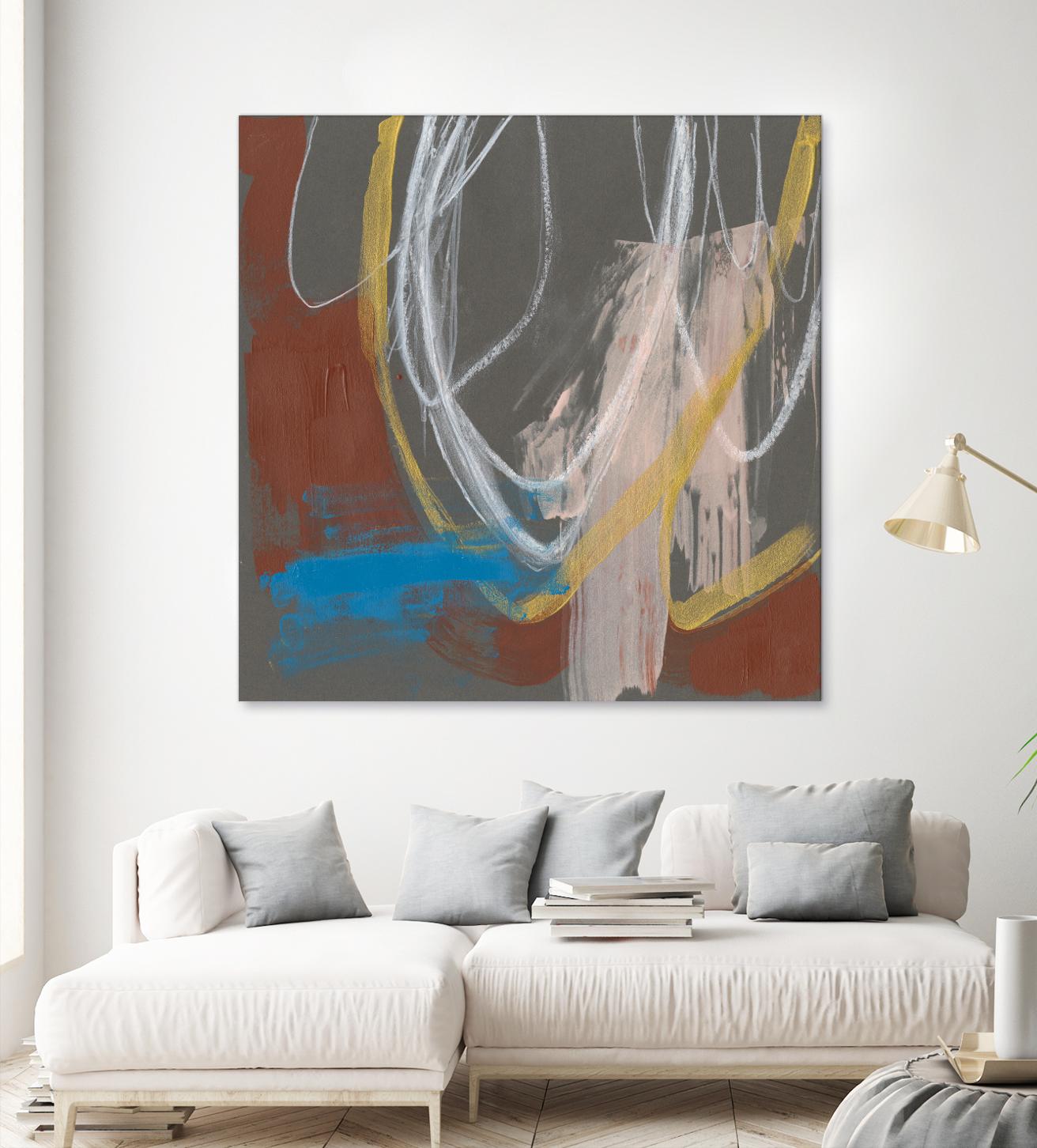 Re-Directed I by Jennifer Goldberger on GIANT ART - red abstract abstract