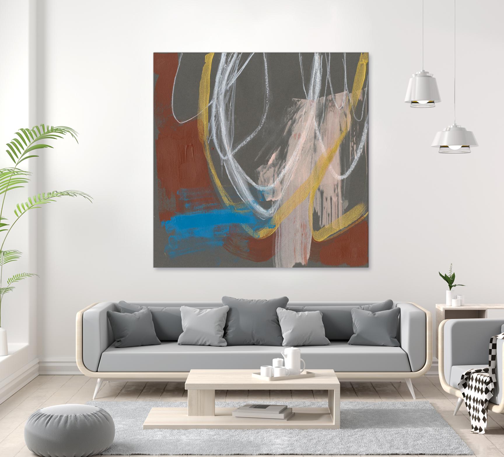 Re-Directed I by Jennifer Goldberger on GIANT ART - red abstract abstract