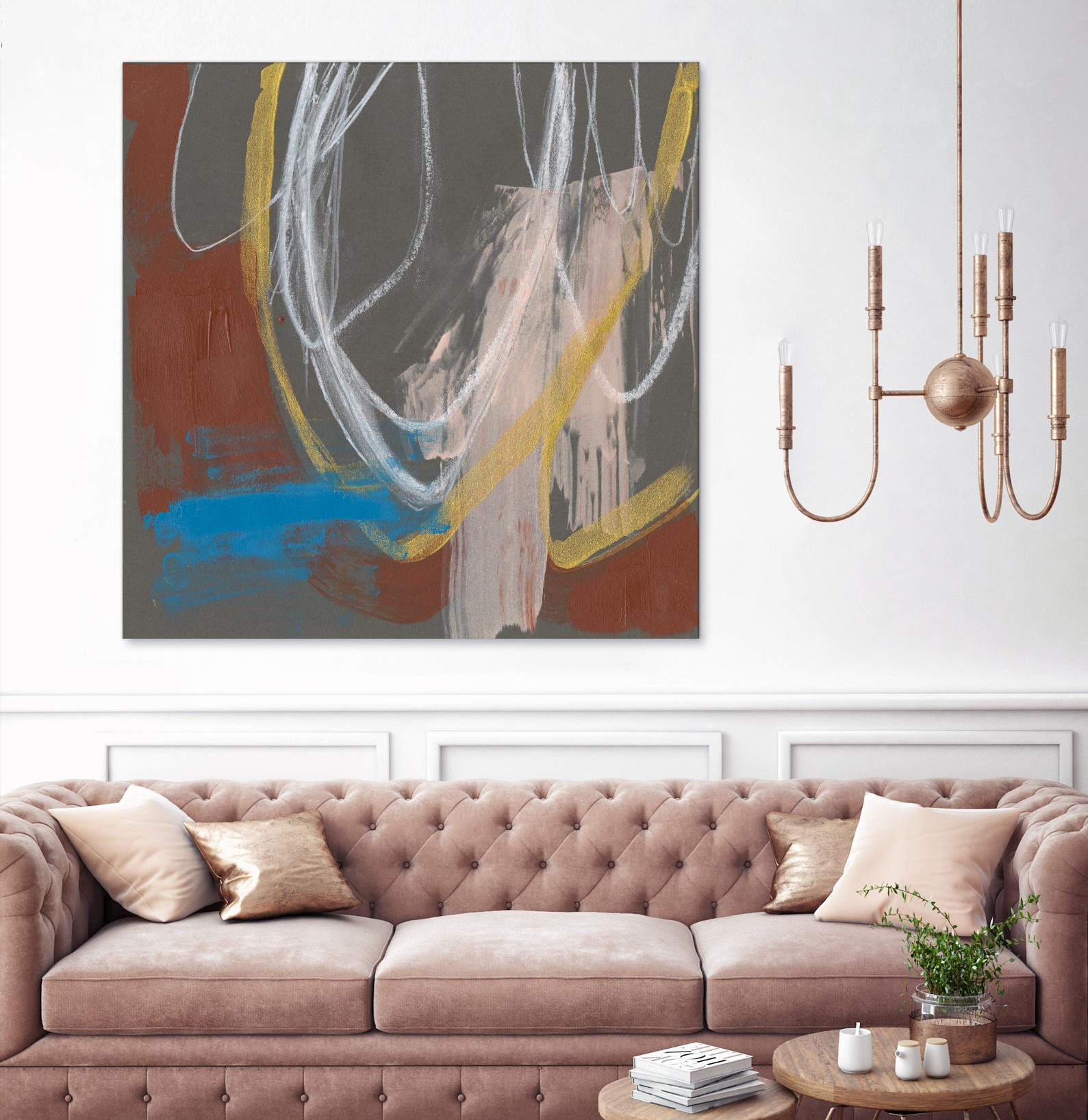 Re-Directed I by Jennifer Goldberger on GIANT ART - red abstract abstract