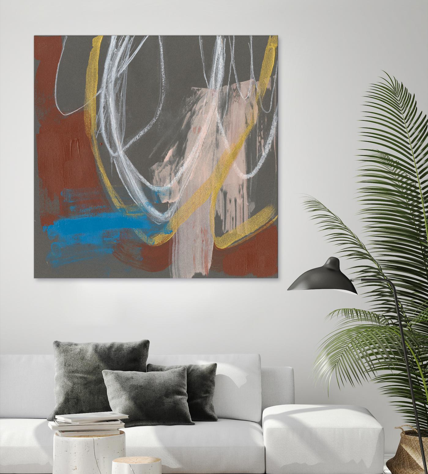 Re-Directed I by Jennifer Goldberger on GIANT ART - red abstract abstract