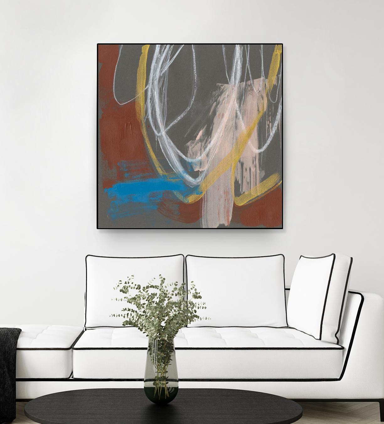 Re-Directed I by Jennifer Goldberger on GIANT ART - red abstract abstract