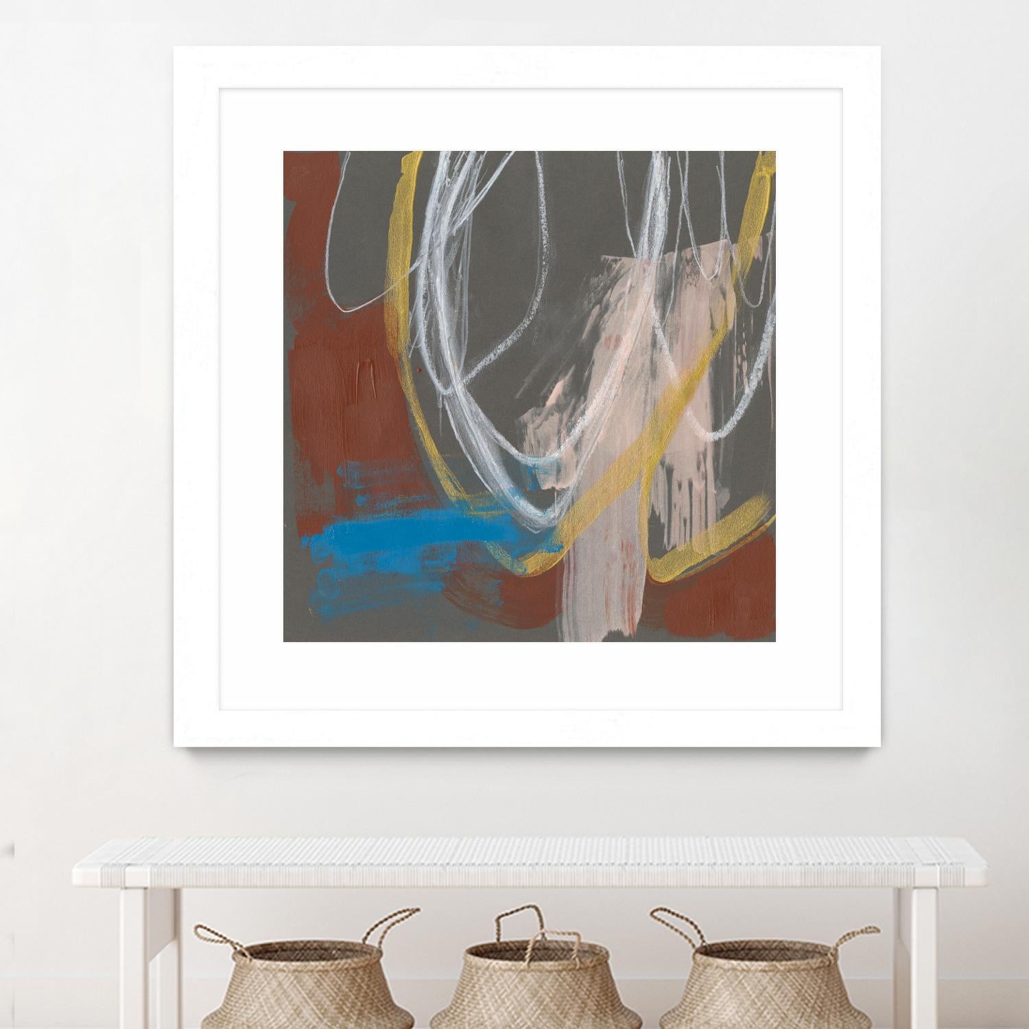 Re-Directed I by Jennifer Goldberger on GIANT ART - red abstract abstract