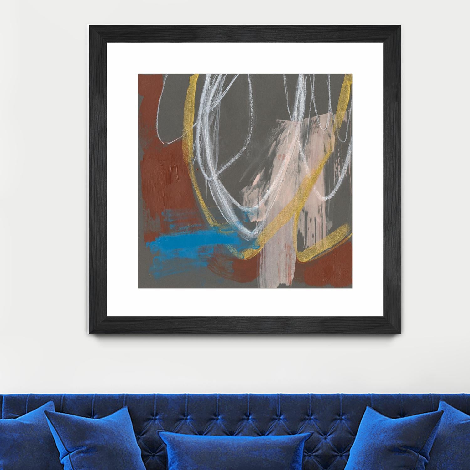 Re-Directed I by Jennifer Goldberger on GIANT ART - red abstract abstract