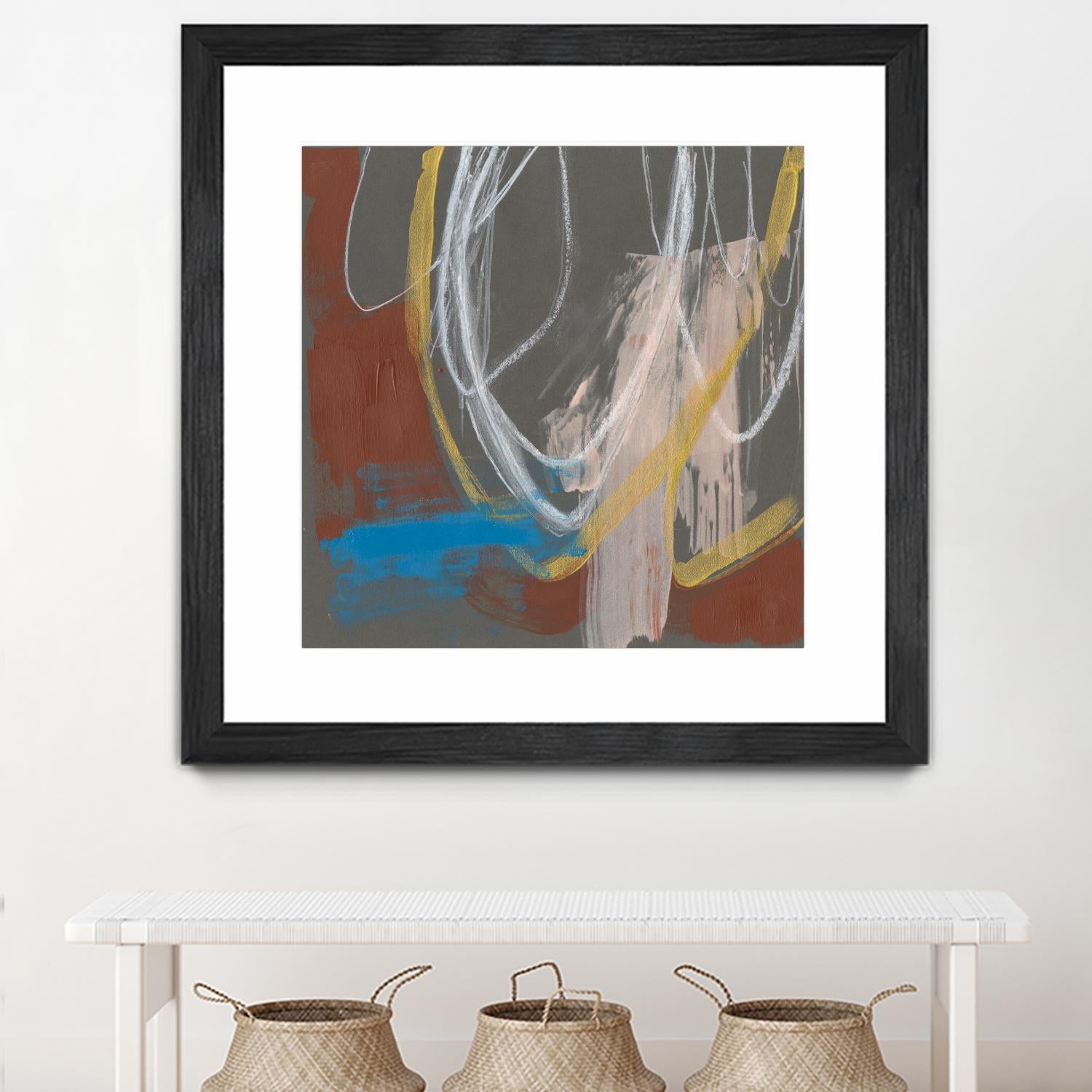 Re-Directed I by Jennifer Goldberger on GIANT ART - red abstract abstract