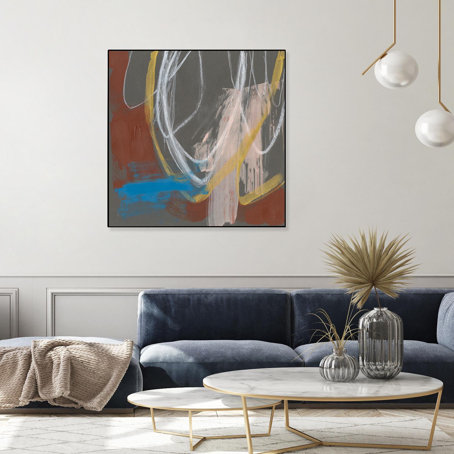 Re-Directed I by Jennifer Goldberger on GIANT ART - red abstract abstract