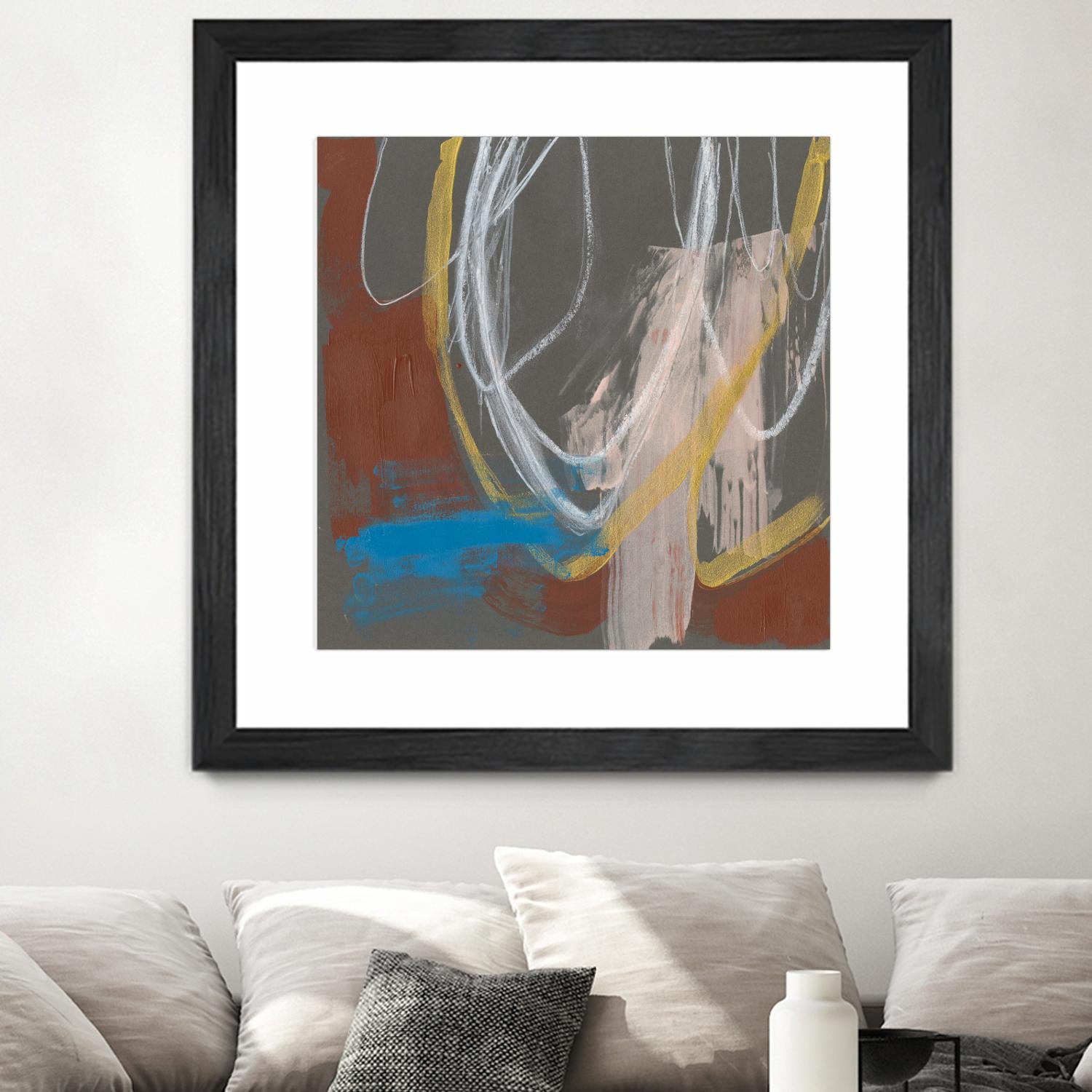 Re-Directed I by Jennifer Goldberger on GIANT ART - red abstract abstract