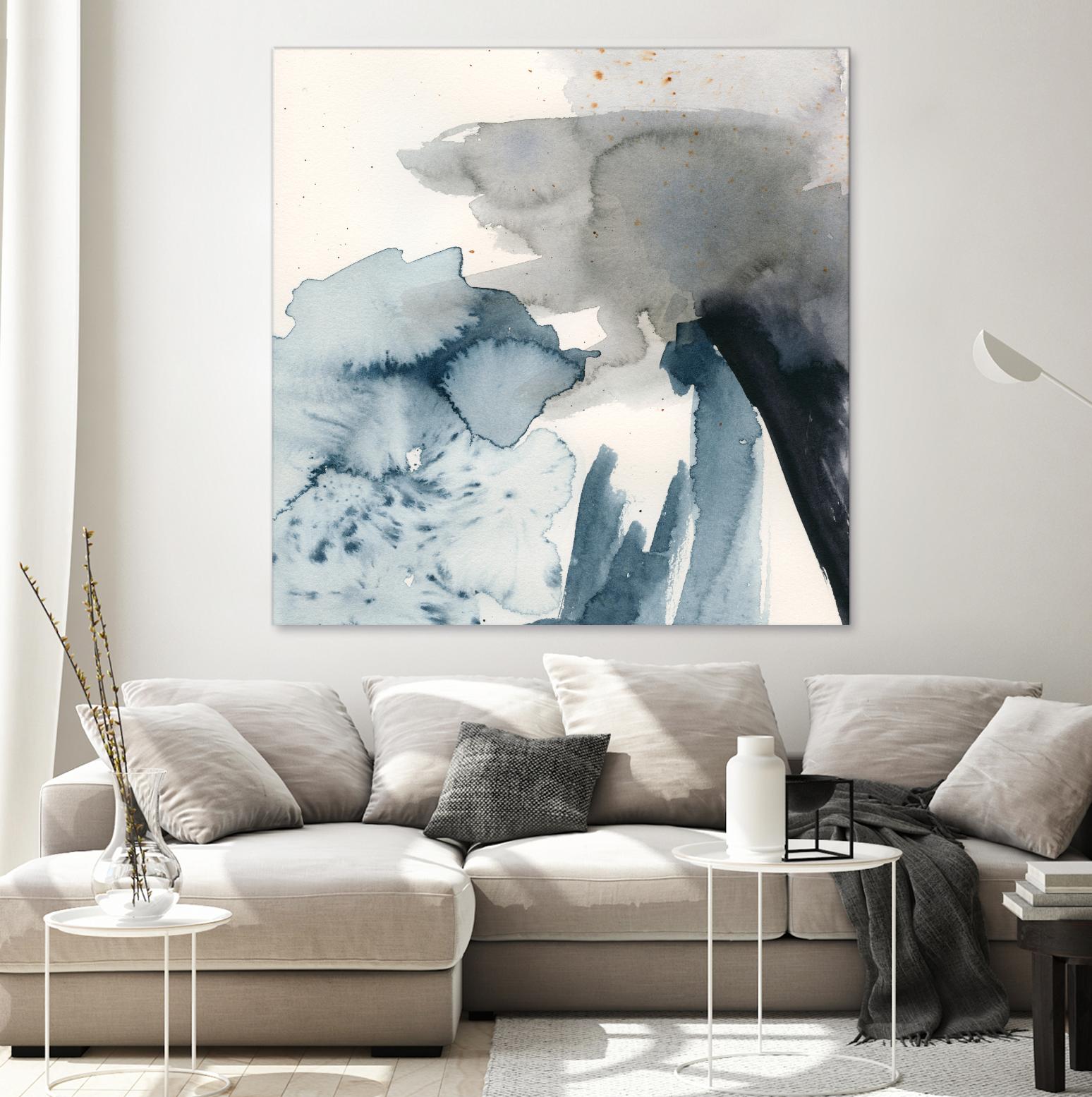 Winter Current III by Victoria Barnes on GIANT ART - blue abstract abstract