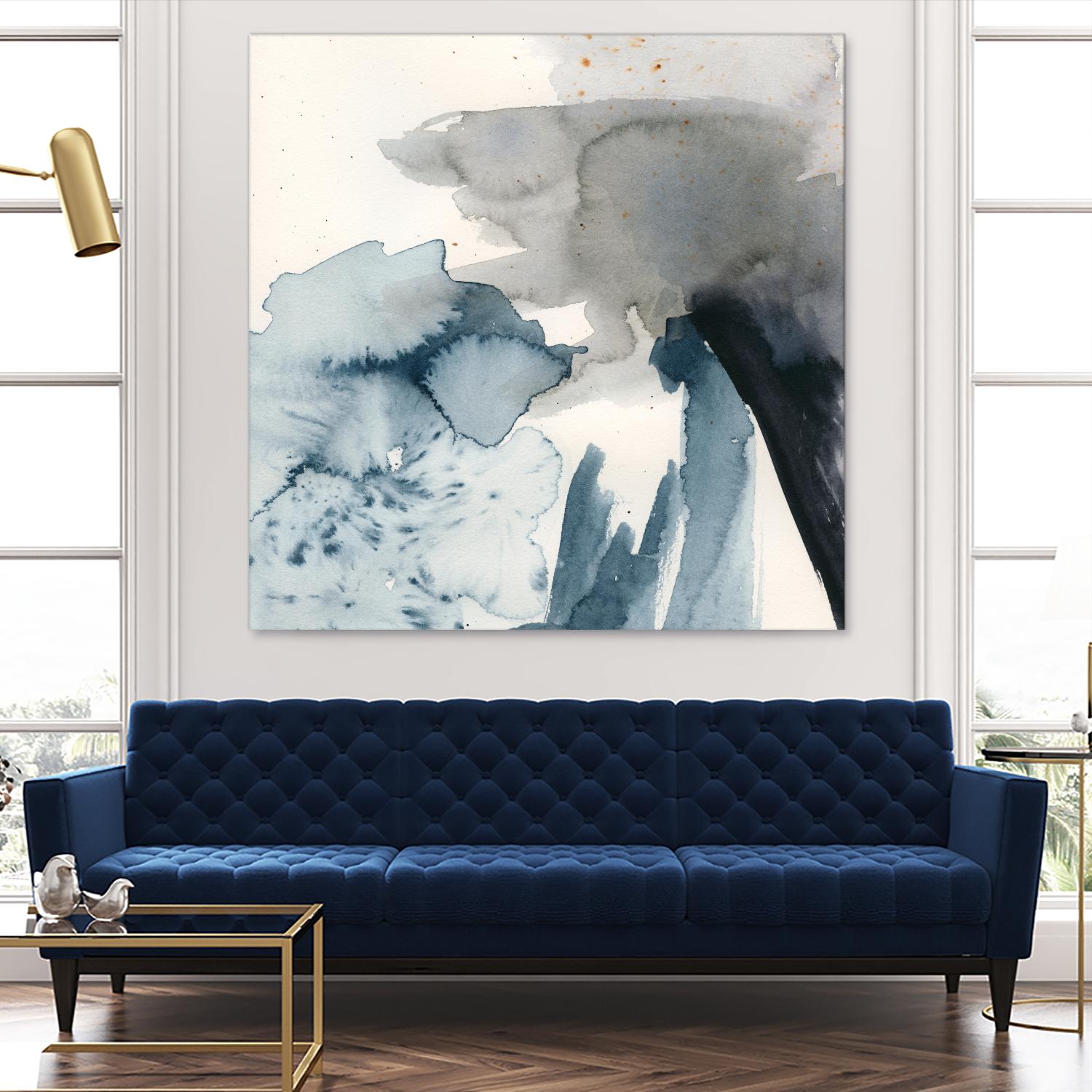 Winter Current III by Victoria Barnes on GIANT ART - blue abstract abstract