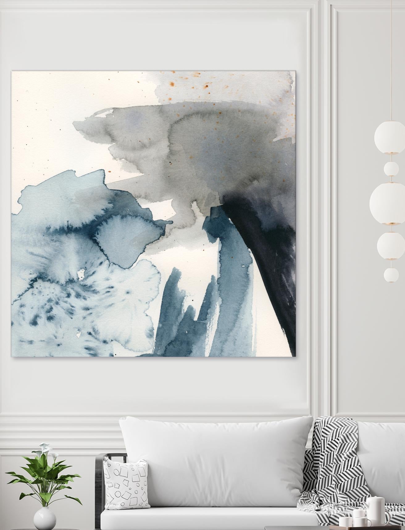 Winter Current III by Victoria Barnes on GIANT ART - blue abstract abstract