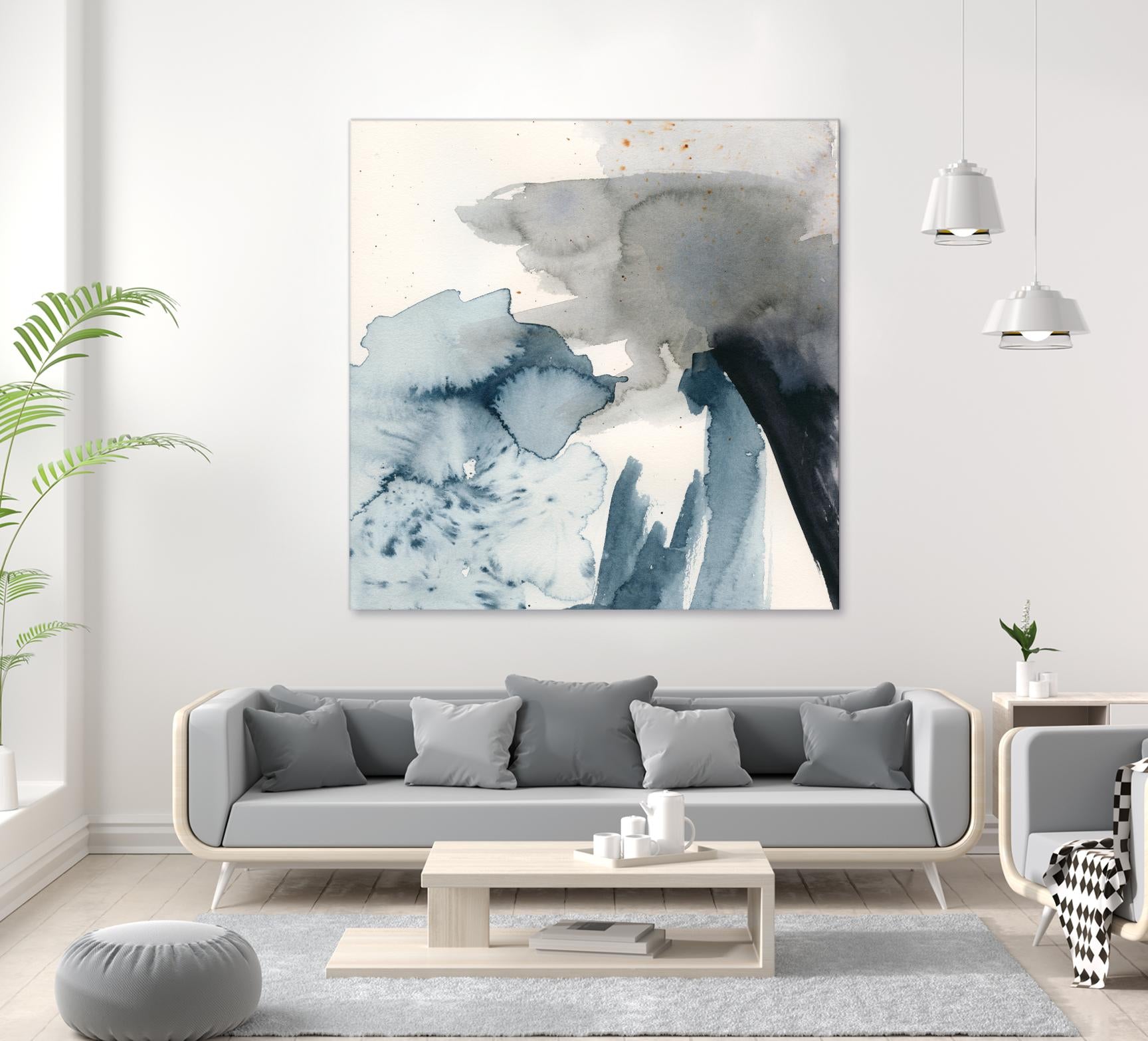 Winter Current III by Victoria Barnes on GIANT ART - blue abstract abstract