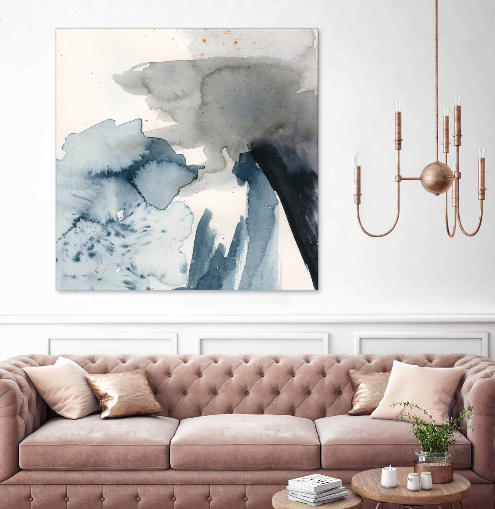 Winter Current III by Victoria Barnes on GIANT ART - blue abstract abstract