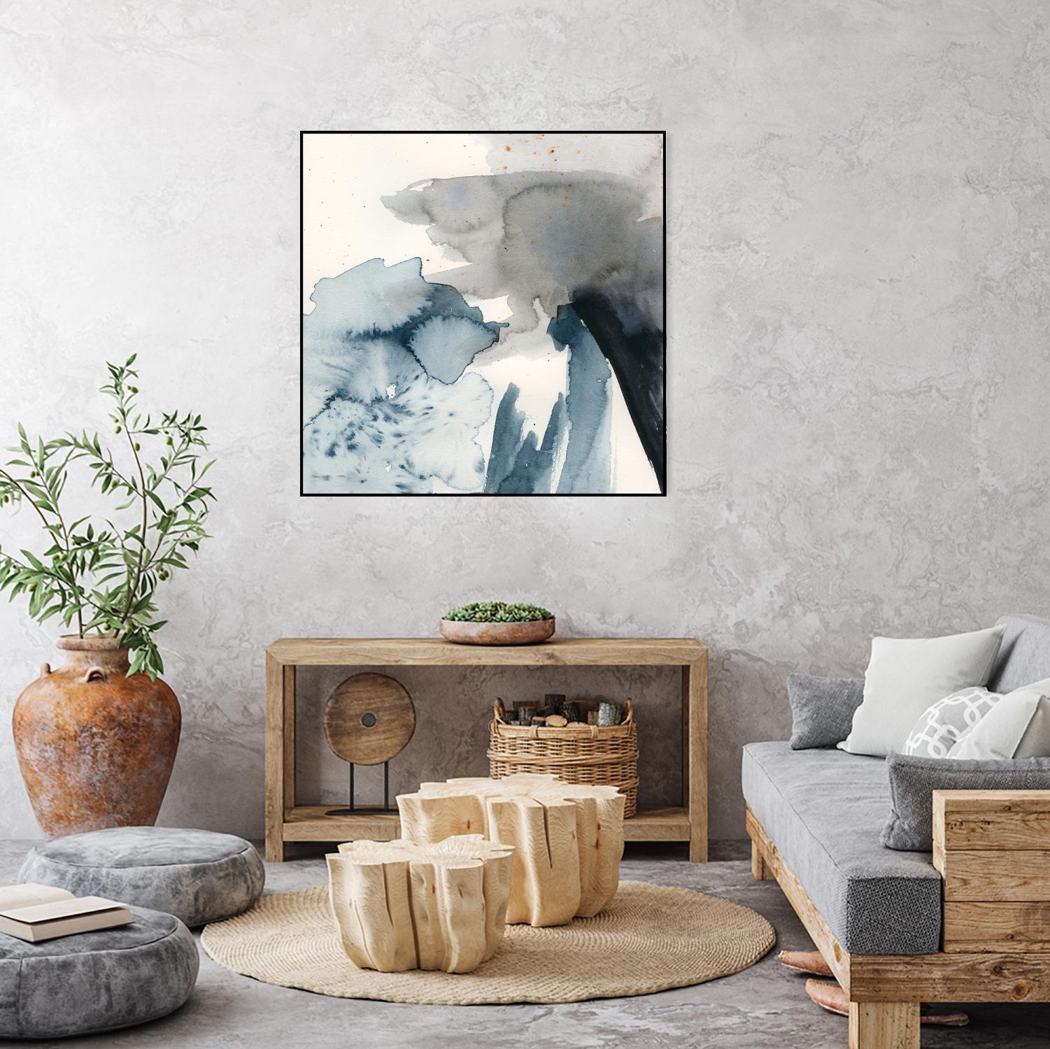 Winter Current III by Victoria Barnes on GIANT ART - blue abstract abstract