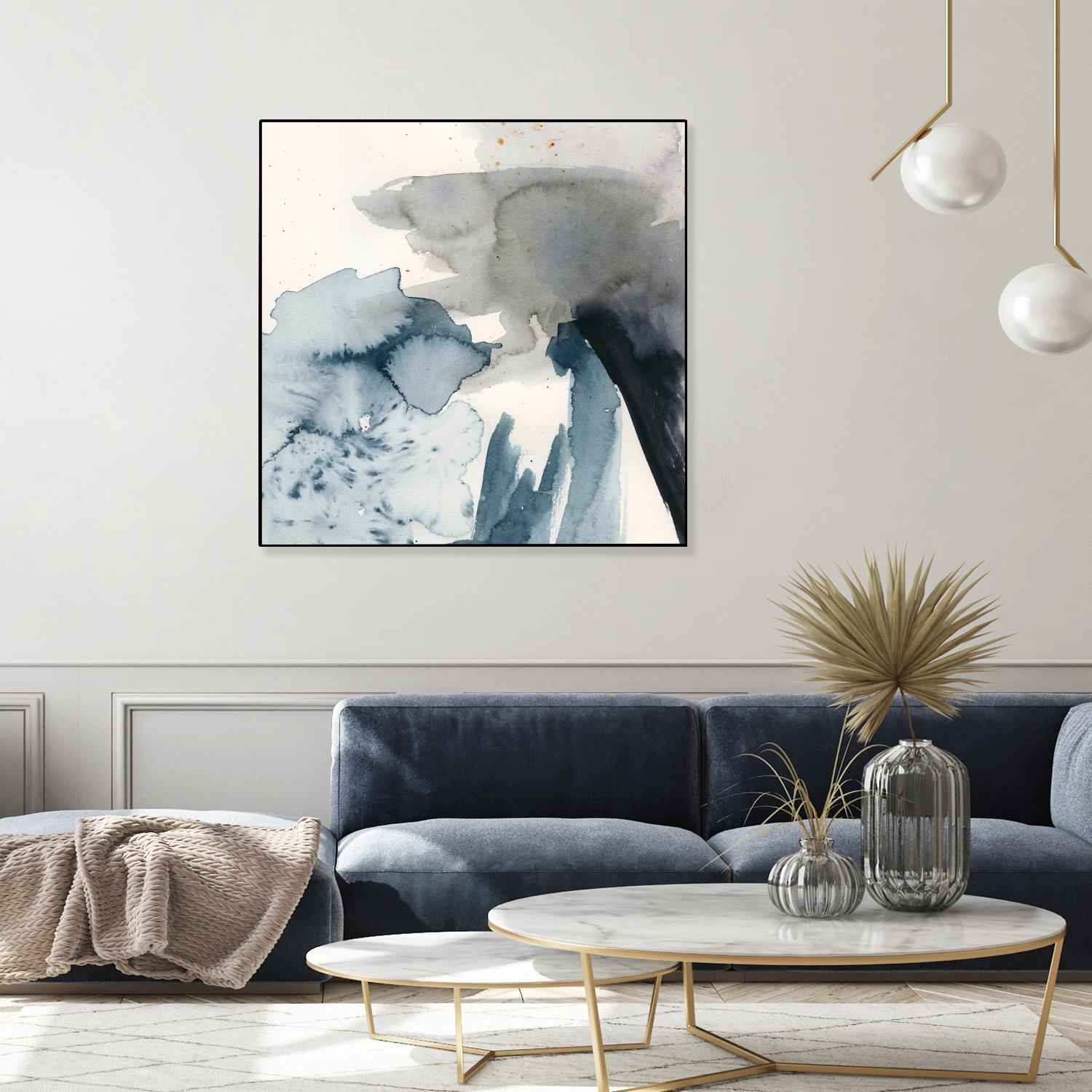 Winter Current III by Victoria Barnes on GIANT ART - blue abstract abstract