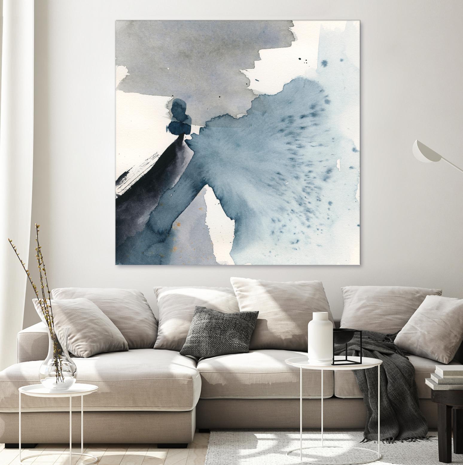 Winter Current IV by Victoria Barnes on GIANT ART - blue abstract abstract