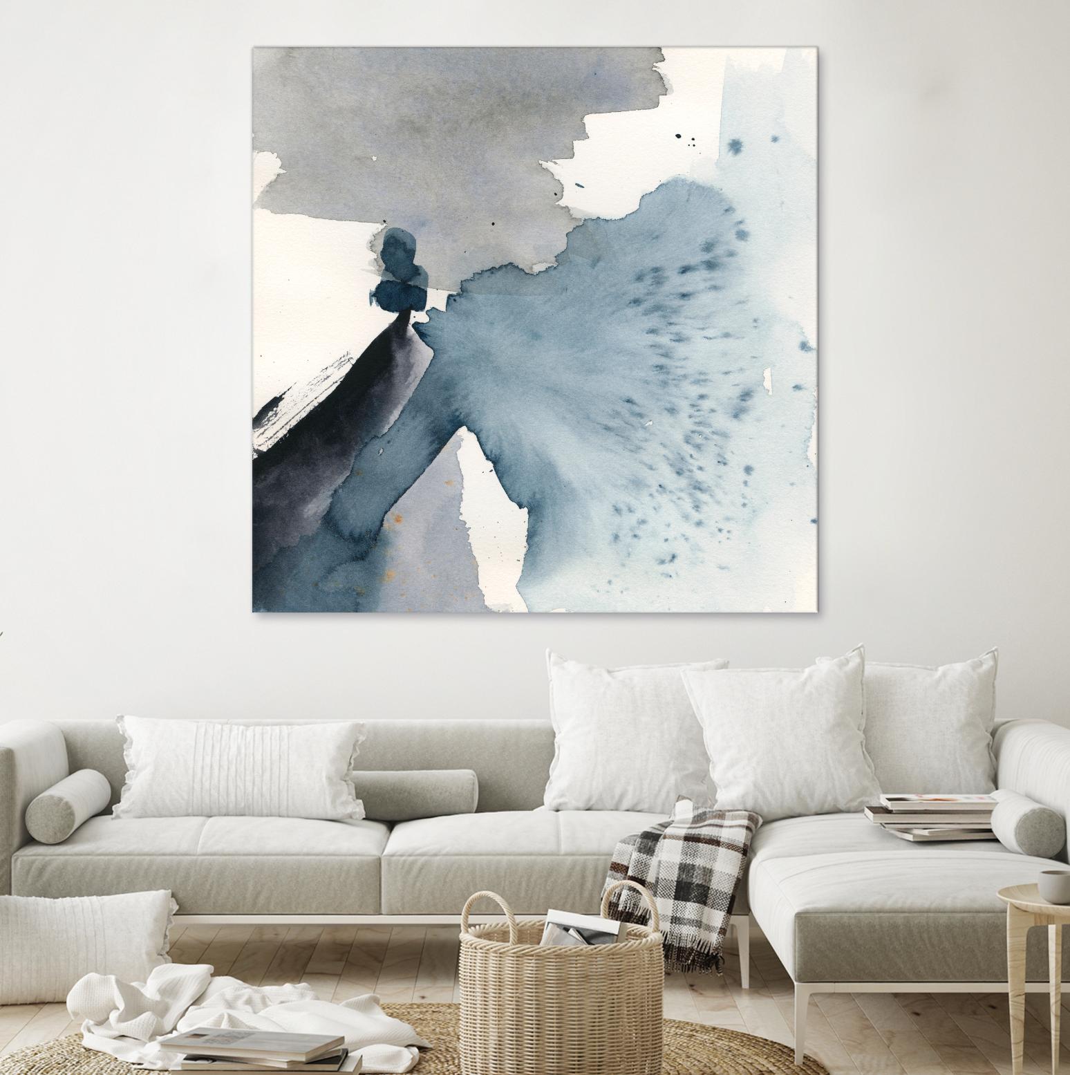 Winter Current IV by Victoria Barnes on GIANT ART - blue abstract abstract