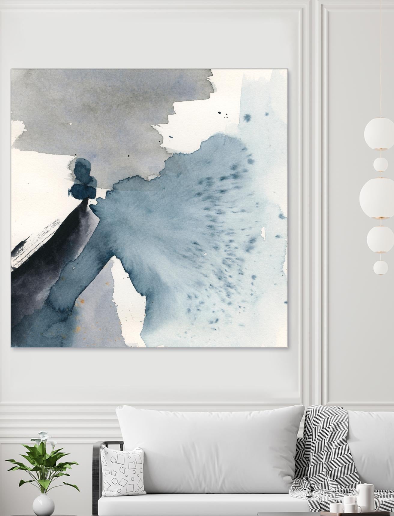 Winter Current IV by Victoria Barnes on GIANT ART - blue abstract abstract