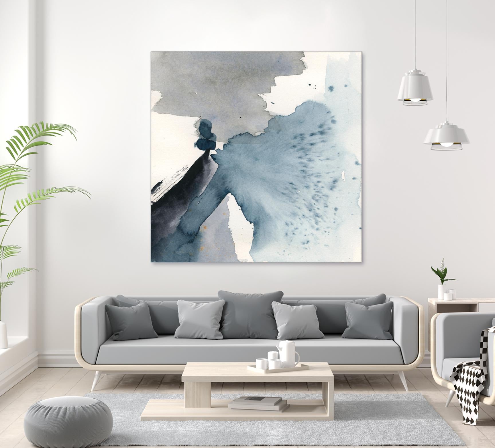 Winter Current IV by Victoria Barnes on GIANT ART - blue abstract abstract