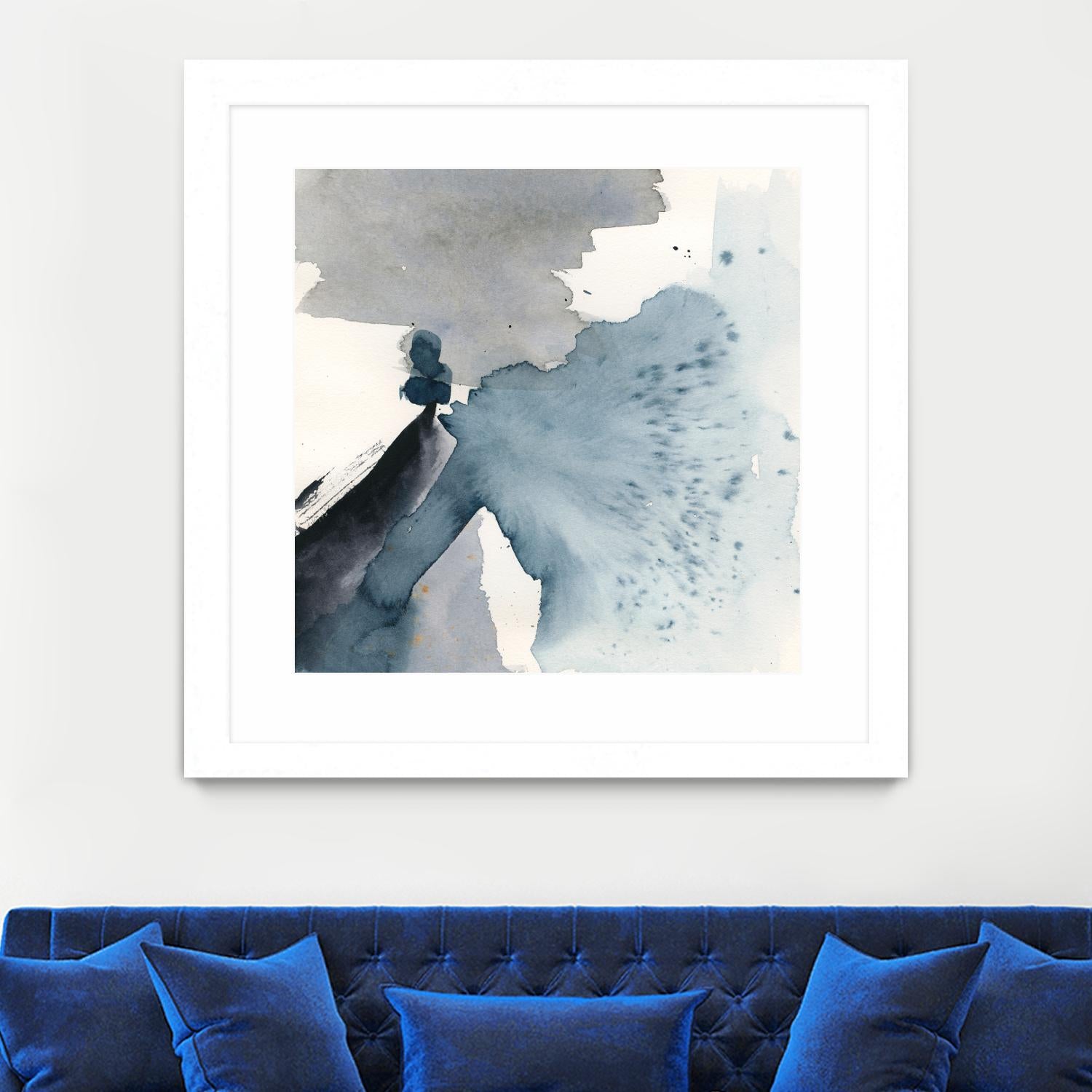 Winter Current IV by Victoria Barnes on GIANT ART - blue abstract abstract
