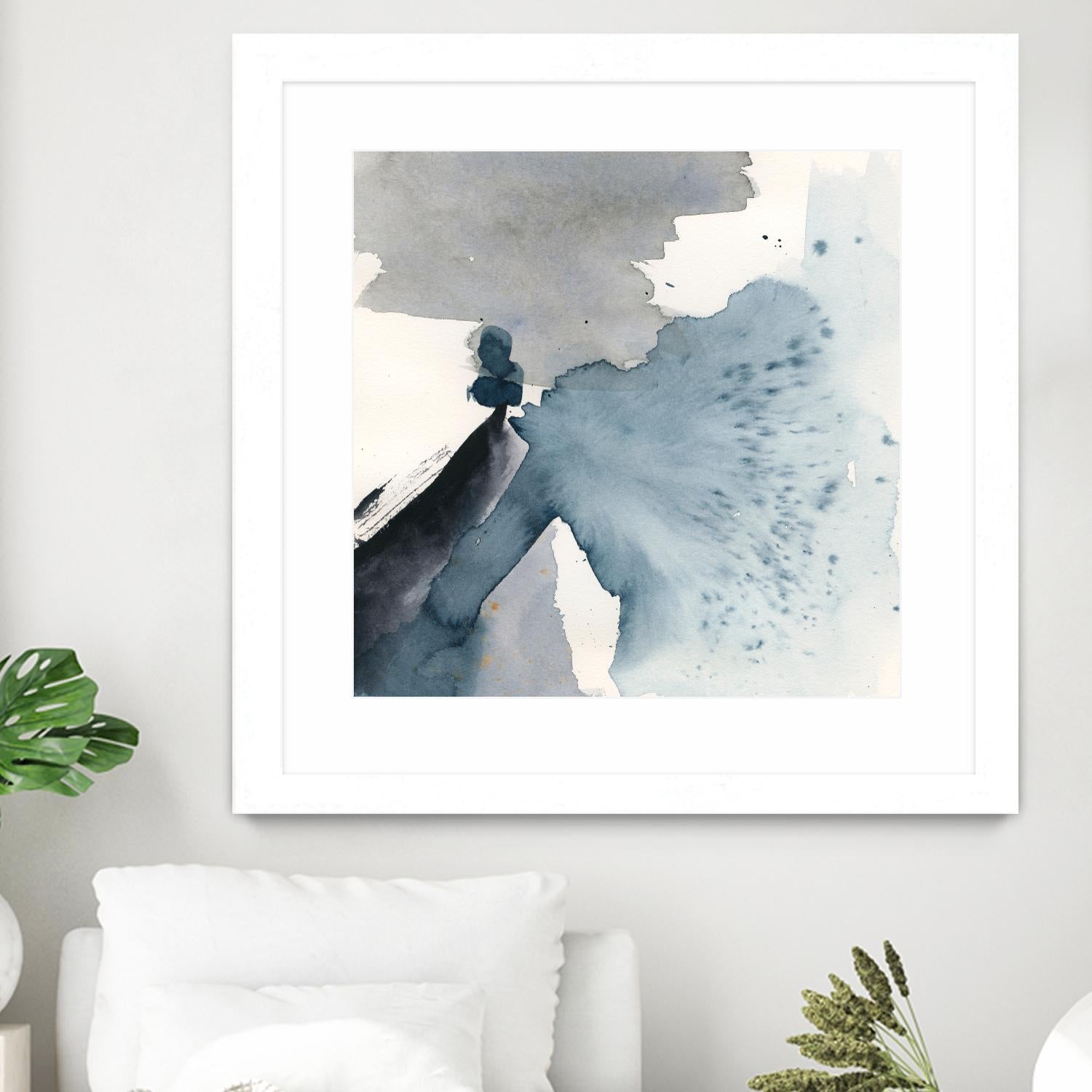 Winter Current IV by Victoria Barnes on GIANT ART - blue abstract abstract