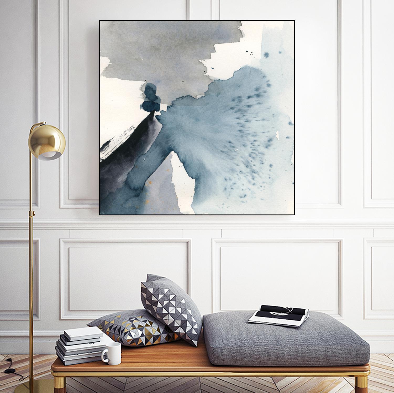 Winter Current IV by Victoria Barnes on GIANT ART - blue abstract abstract