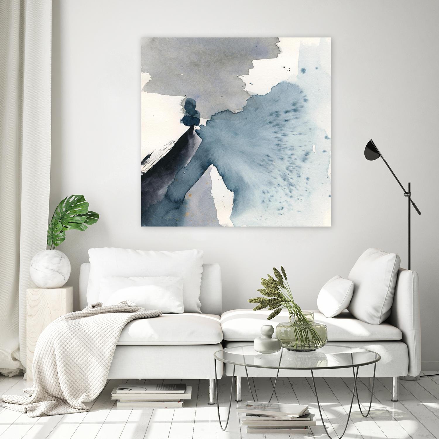 Winter Current IV by Victoria Barnes on GIANT ART - blue abstract abstract