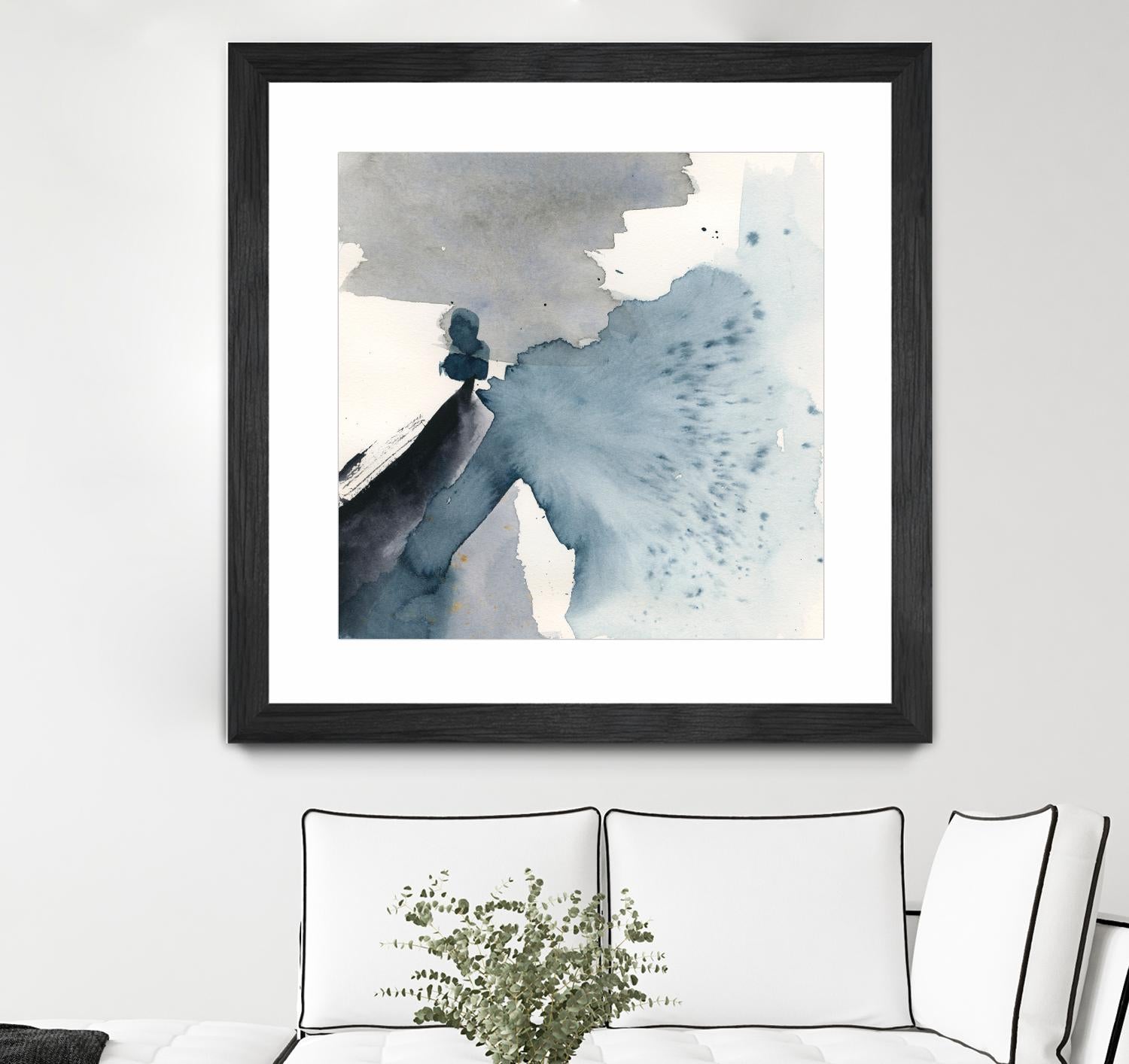 Winter Current IV by Victoria Barnes on GIANT ART - blue abstract abstract