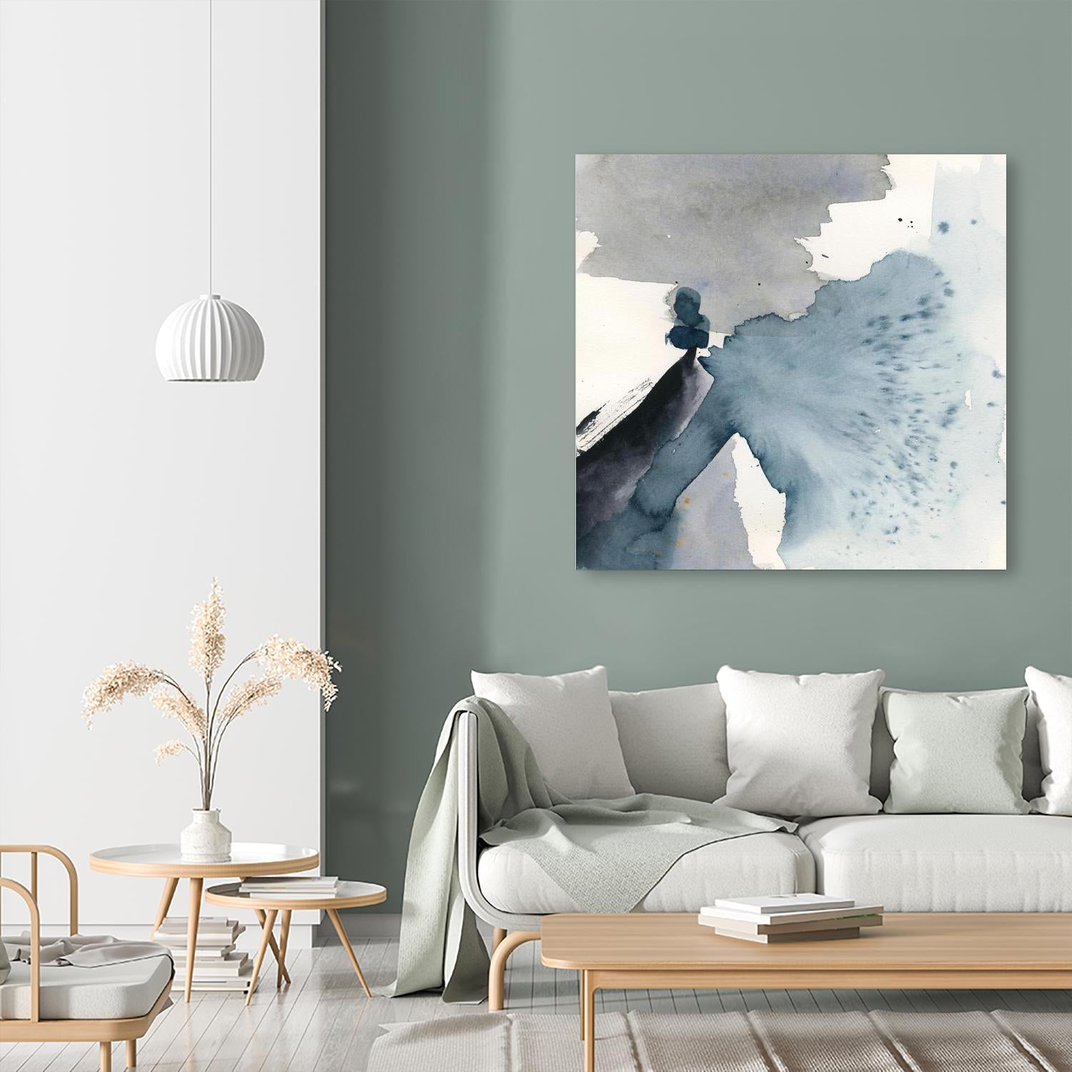 Winter Current IV by Victoria Barnes on GIANT ART - blue abstract abstract