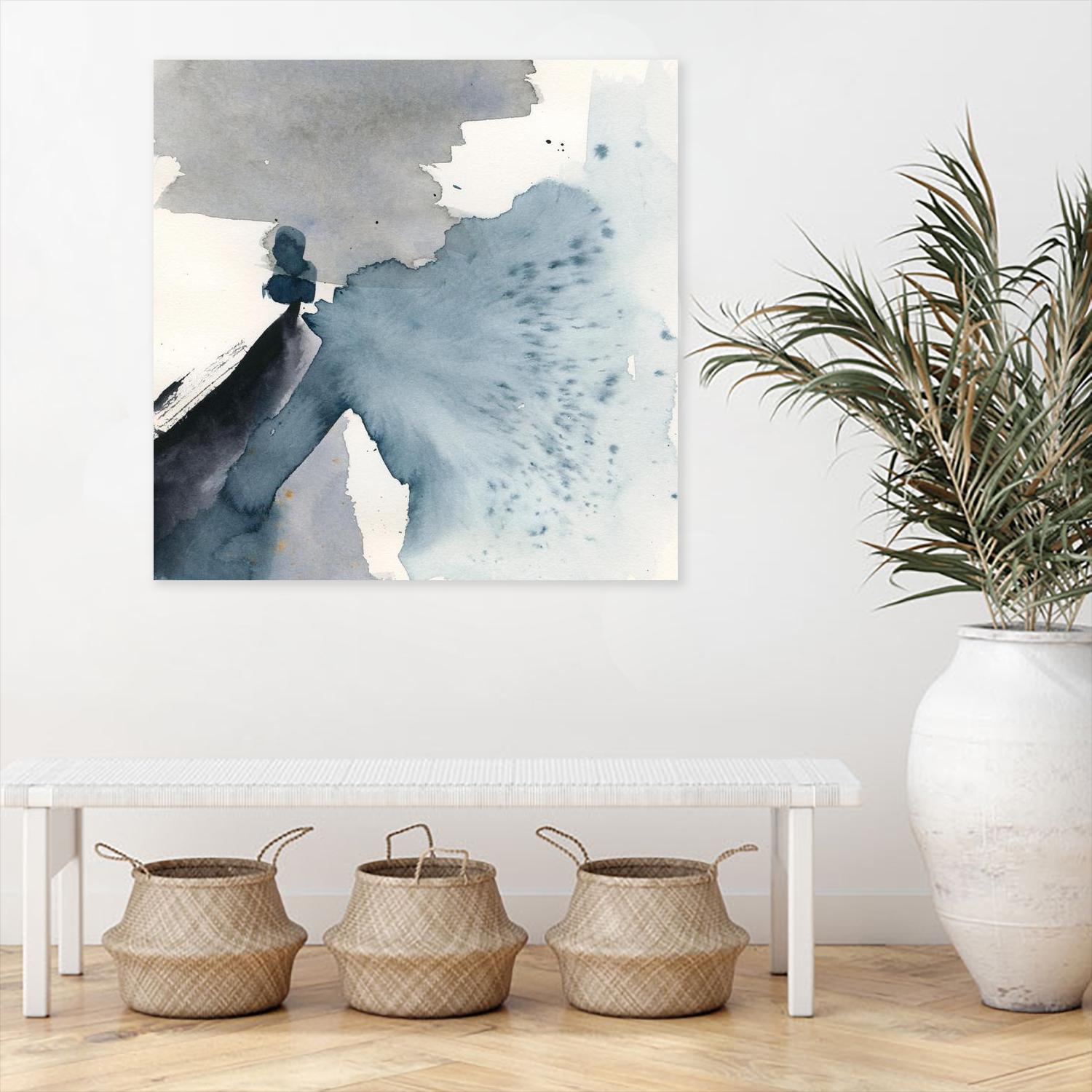 Winter Current IV by Victoria Barnes on GIANT ART - blue abstract abstract