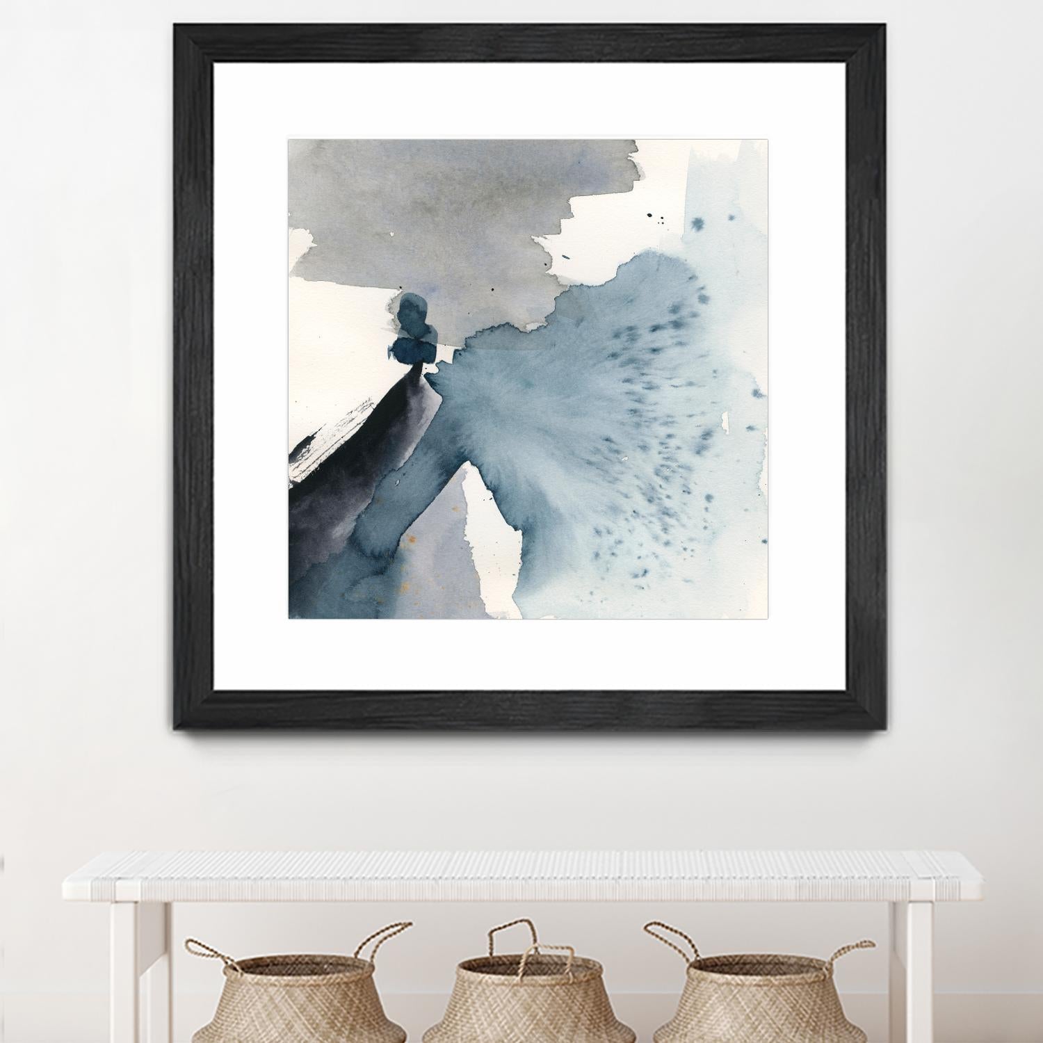 Winter Current IV by Victoria Barnes on GIANT ART - blue abstract abstract