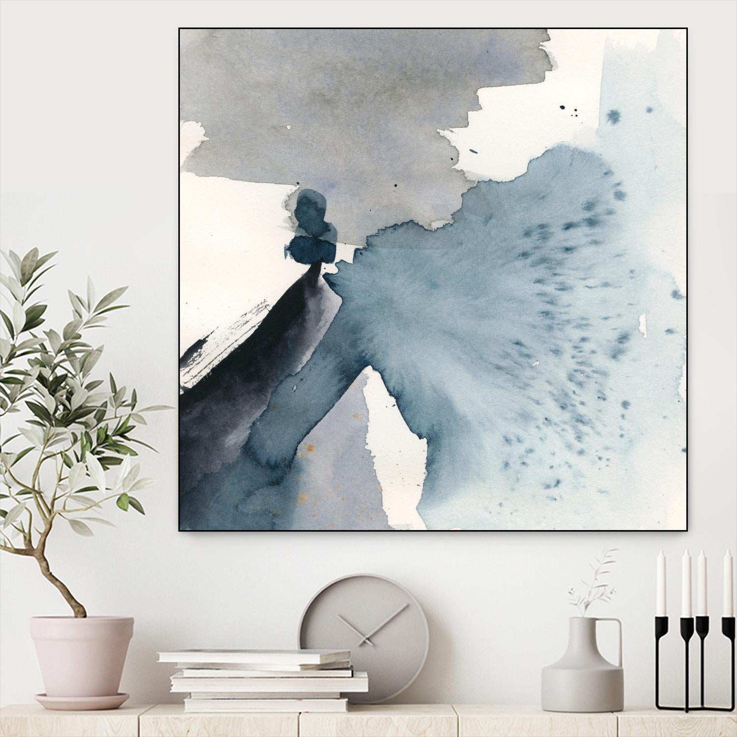 Winter Current IV by Victoria Barnes on GIANT ART - blue abstract abstract