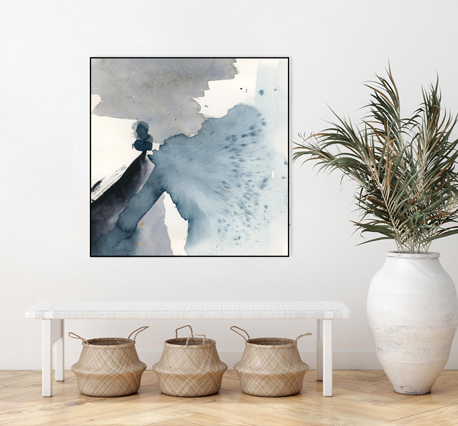 Winter Current IV by Victoria Barnes on GIANT ART - blue abstract abstract