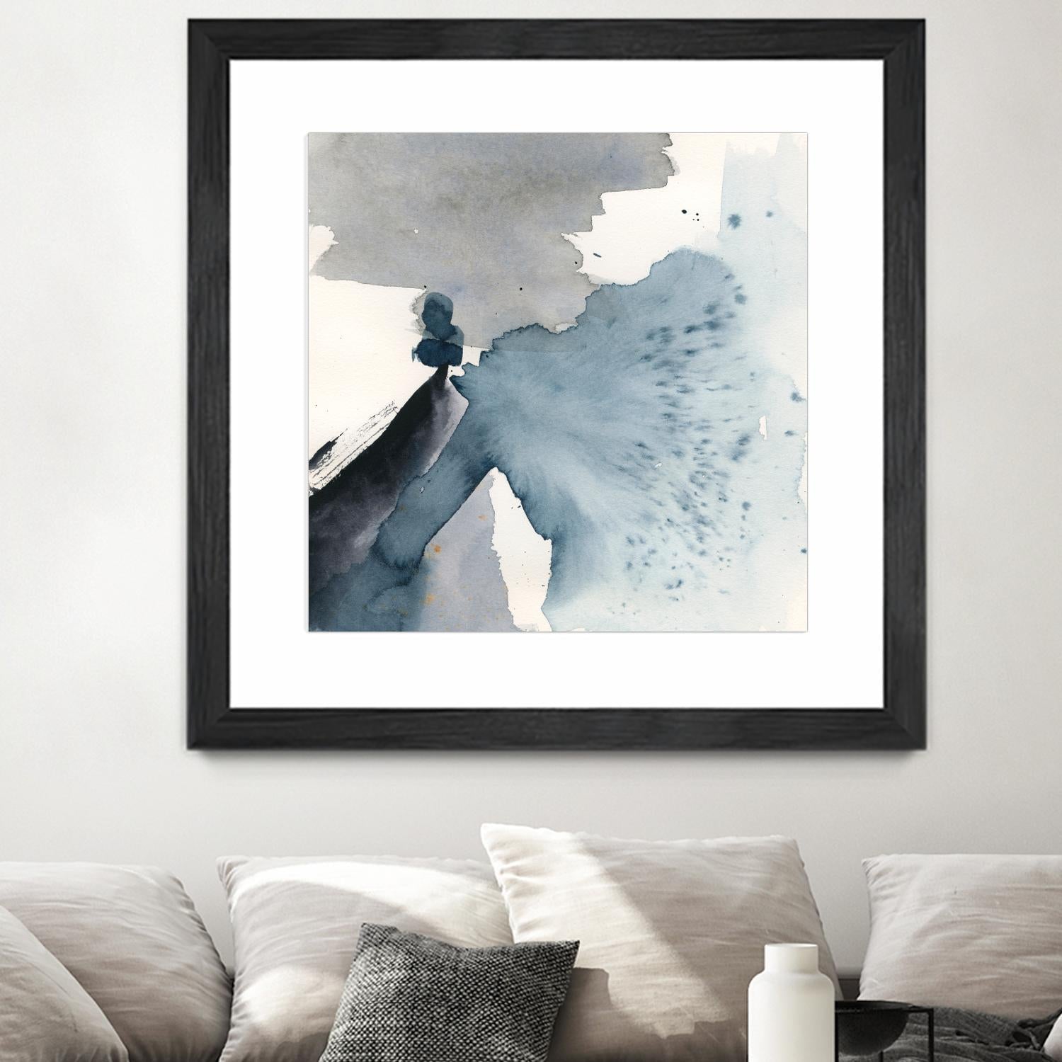 Winter Current IV by Victoria Barnes on GIANT ART - blue abstract abstract