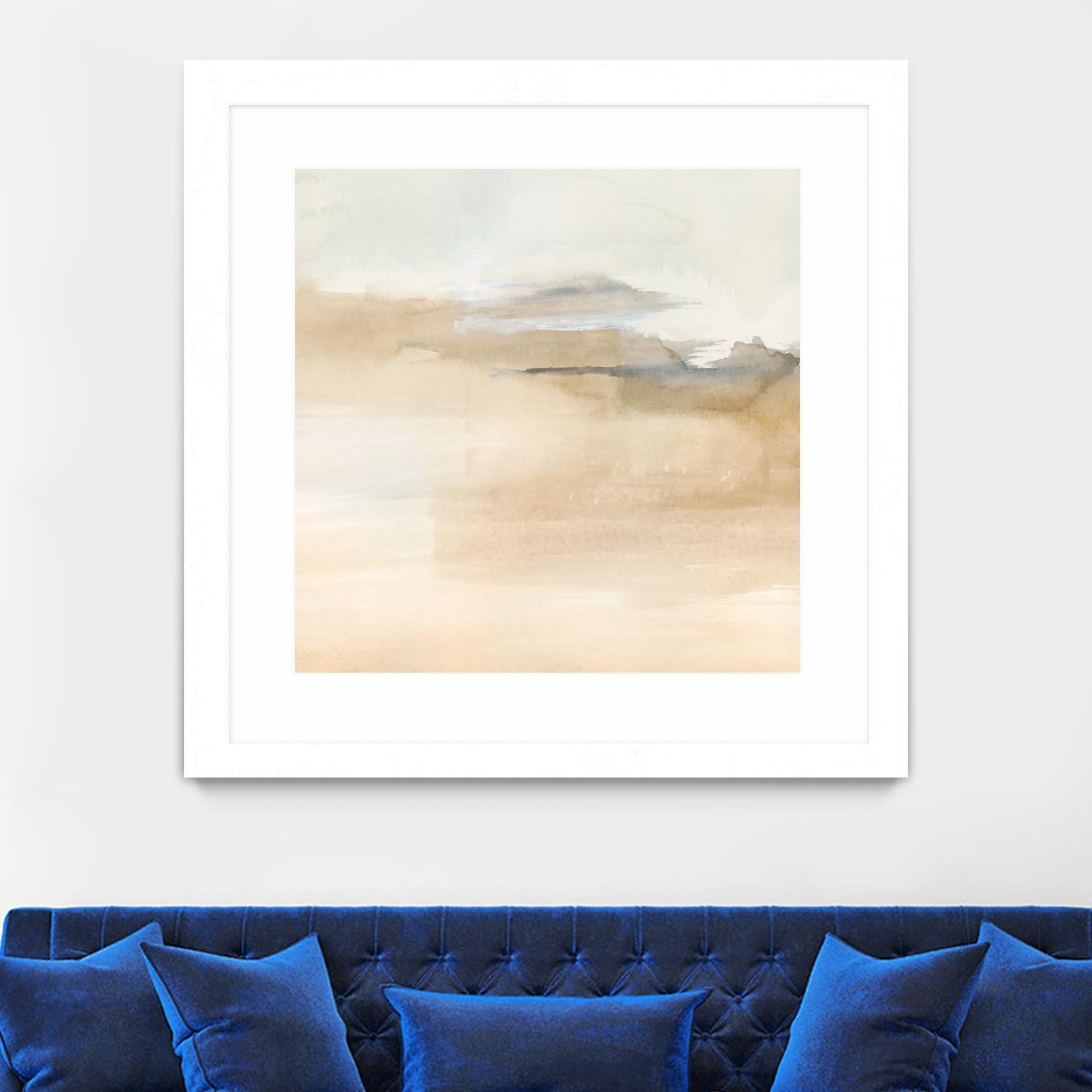 Cinnamon Shores I by Victoria Barnes on GIANT ART - beige coastal tropical abstract