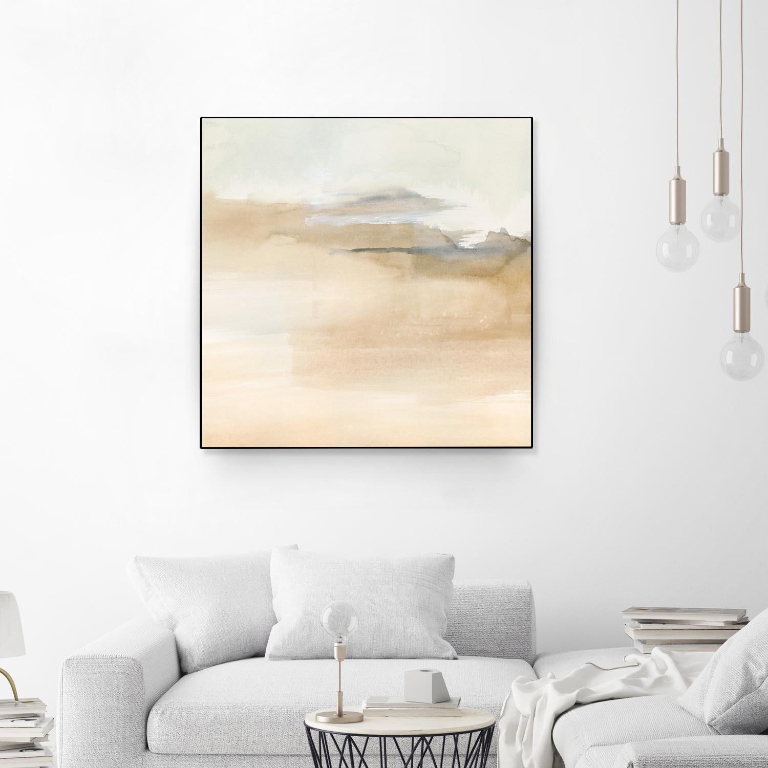Cinnamon Shores I by Victoria Barnes on GIANT ART - beige coastal tropical abstract